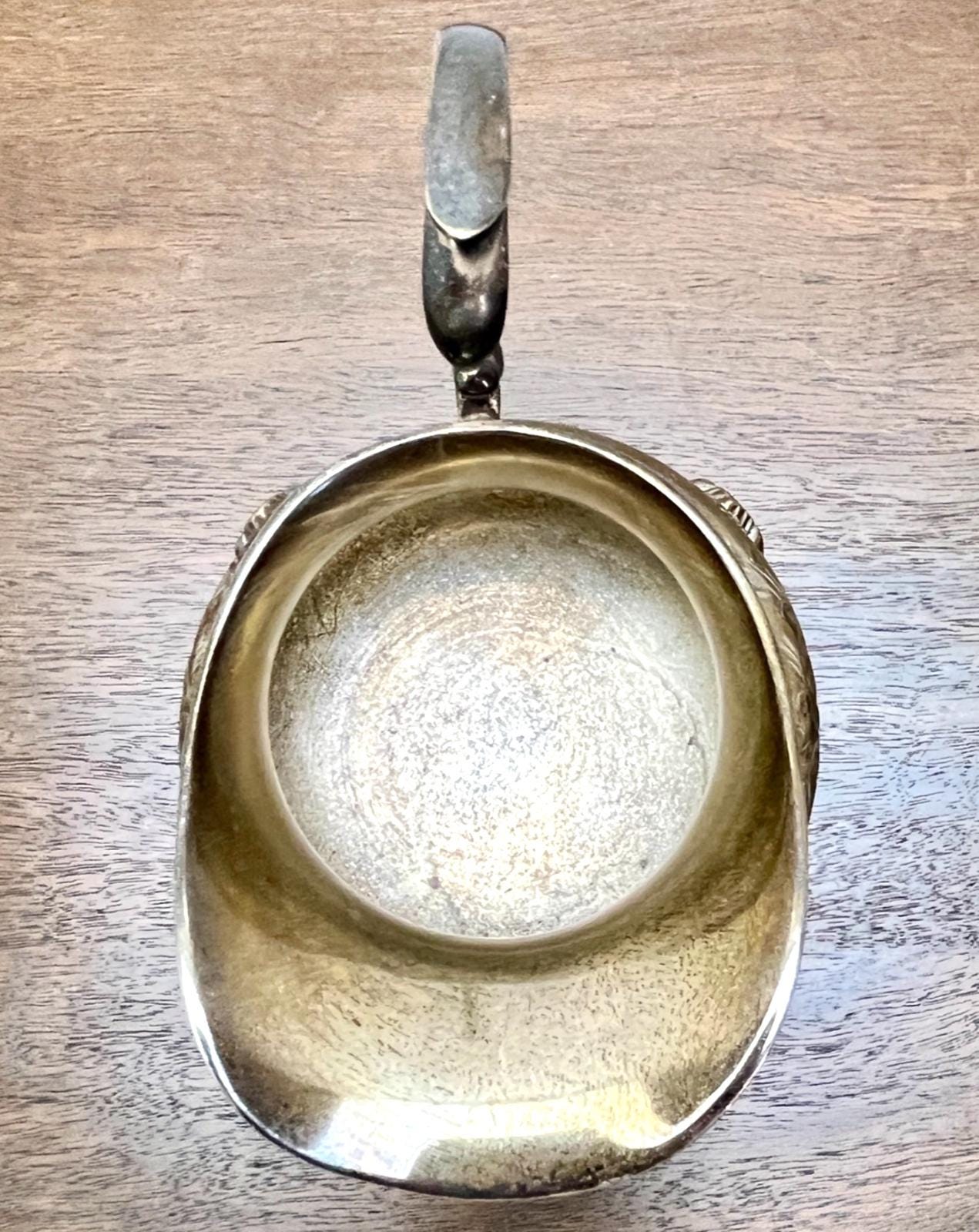 Vintage Silver Plated Cream Jug with Ornate Feet & Handle Mid Century EPNS