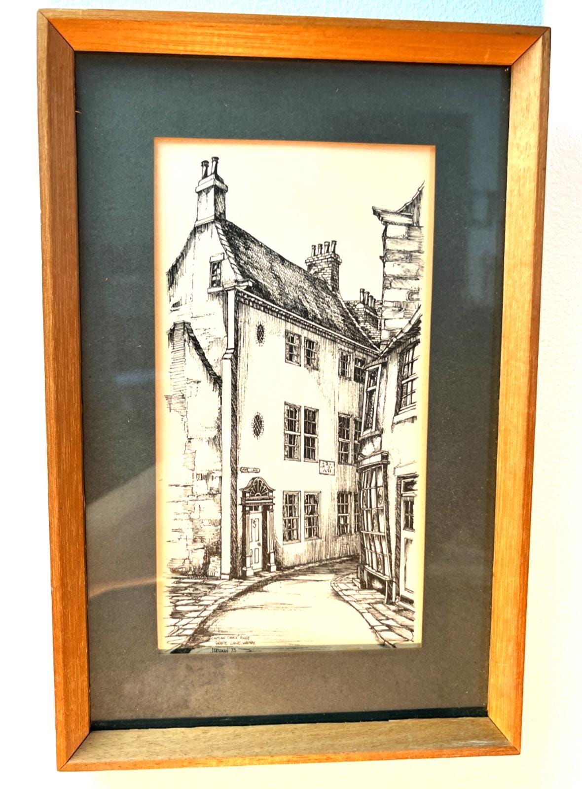1973 Captain Cook’s House, Grape Lane Whitby Signed John/J Freeman Signed Print