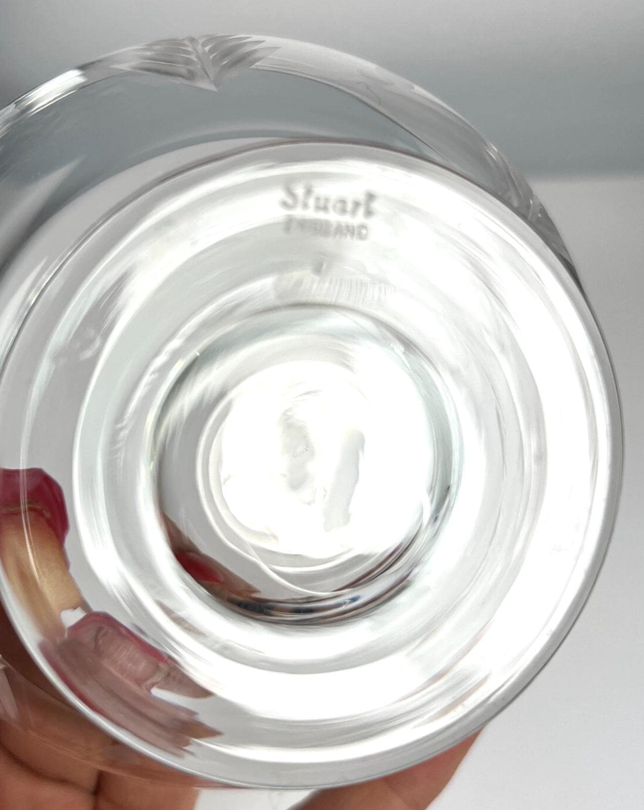 Vintage Stuart Crystal Dessert Bowls: Woodchester Etched Glass, Set of 3