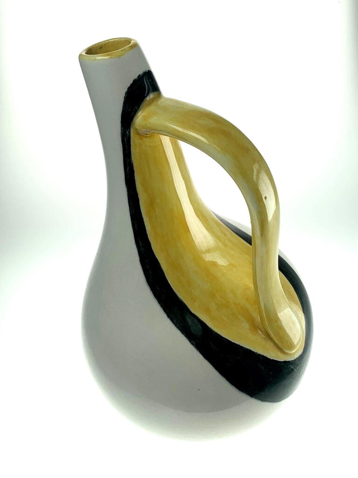 Rare 1956 Signa Pottery Jug: Massimo Signed Mid-Century Pitcher