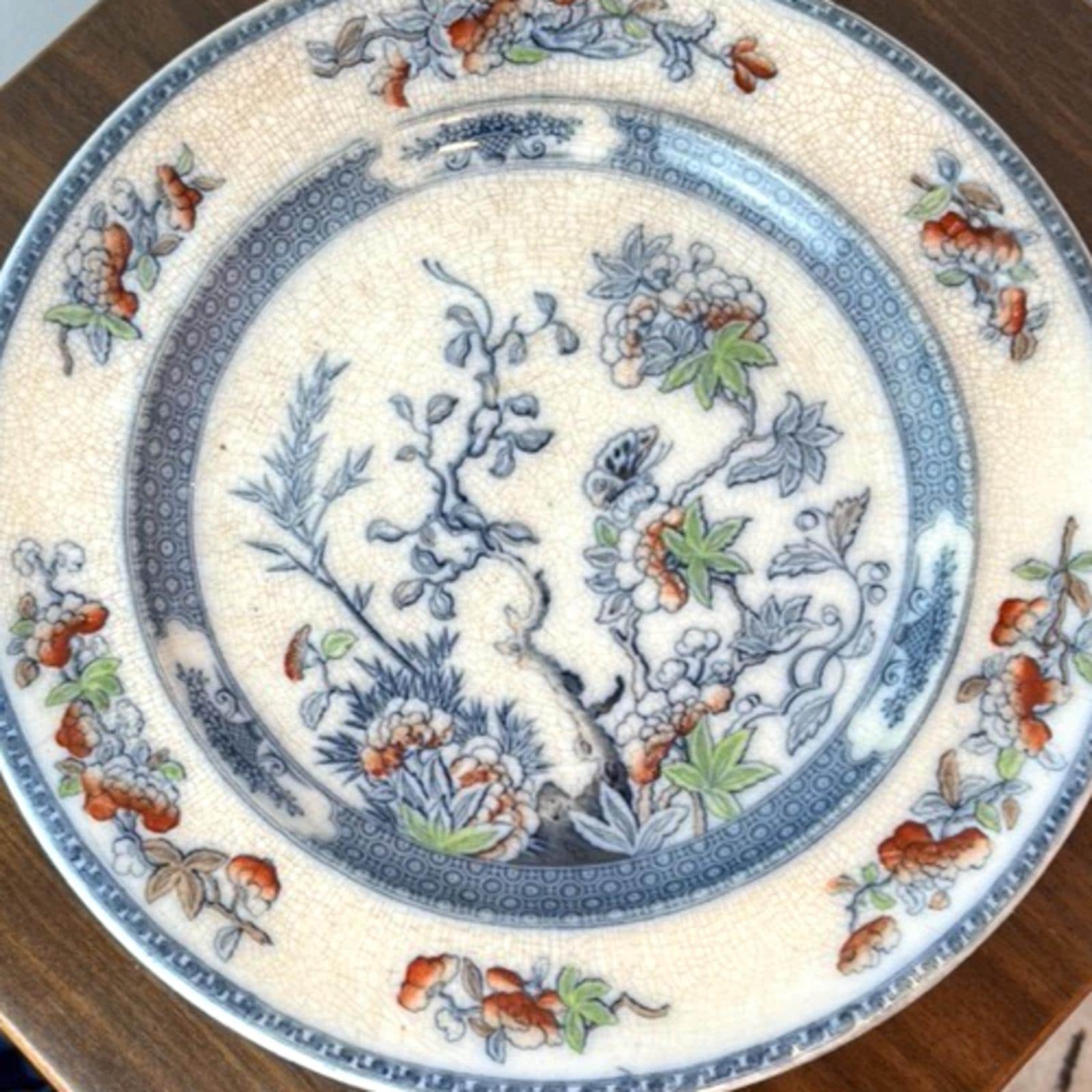 Antique Copeland Plate, 1847 - 1867, 24cm. No. D1847. Collectors Plate Oriental