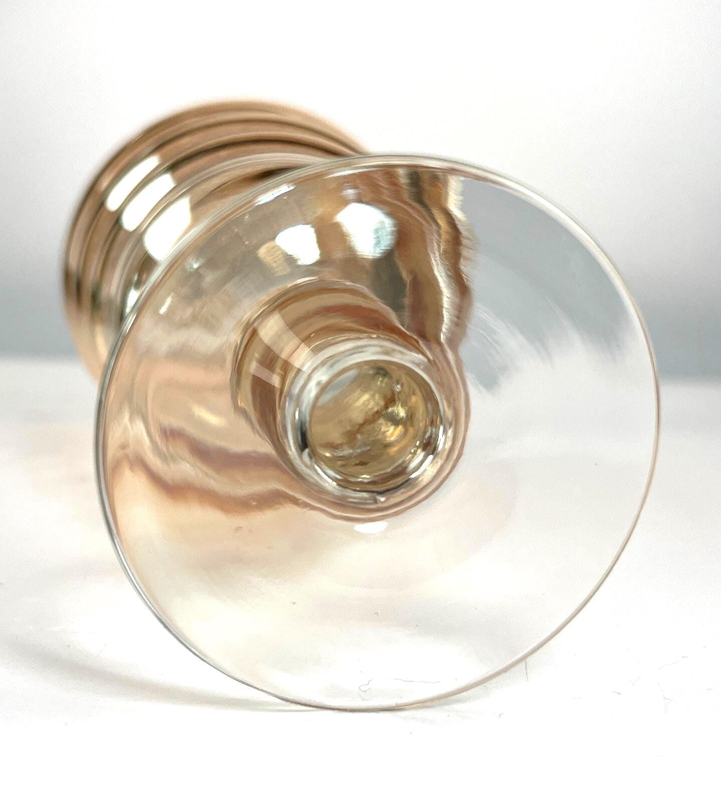 1960s Lustreware Glasses Carnival Glass Drinking Glasses. Mid Century Barware