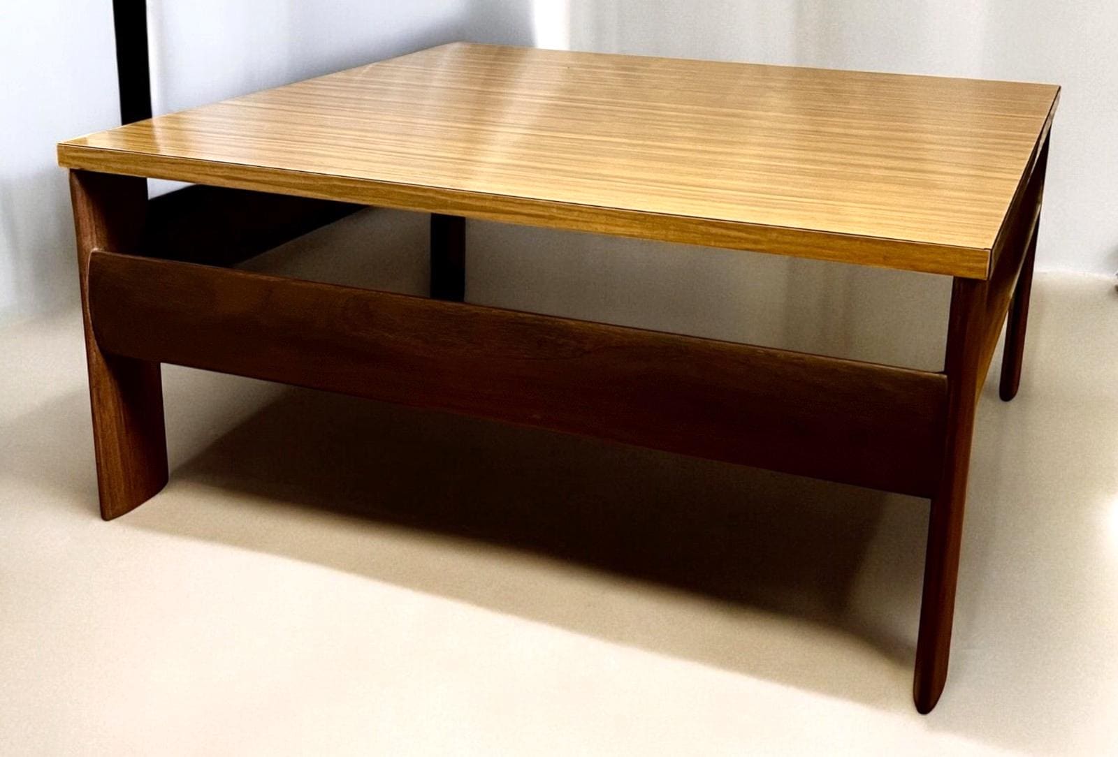 Vintage Mid Century Square Coffee Table 79×79×37 cm – Scandinavian/Danish Style