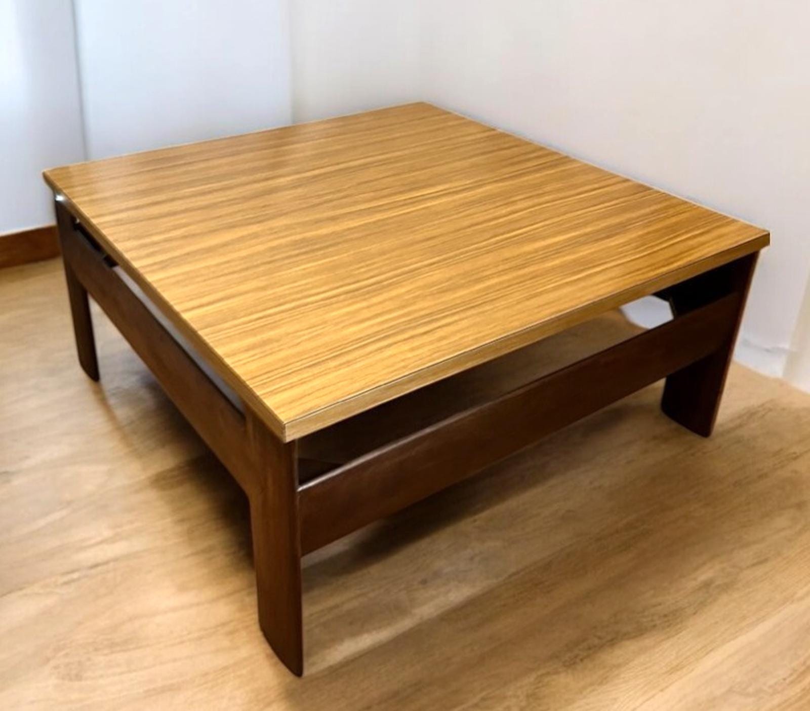Vintage Mid Century Square Coffee Table 79×79×37 cm – Scandinavian/Danish Style