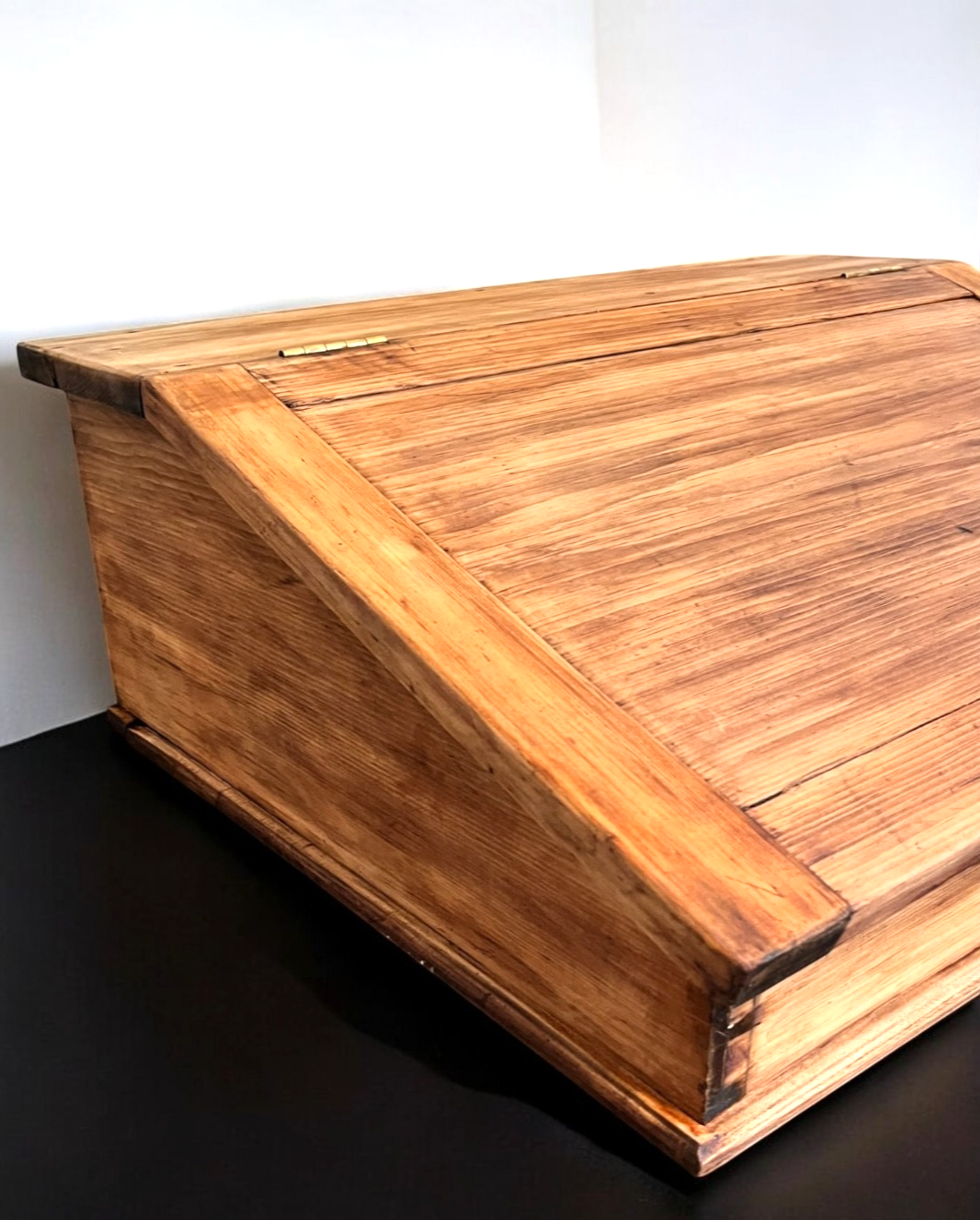 Antique Victorian Wooden Writing Slope Desk with Compartments 67×51×26cm
