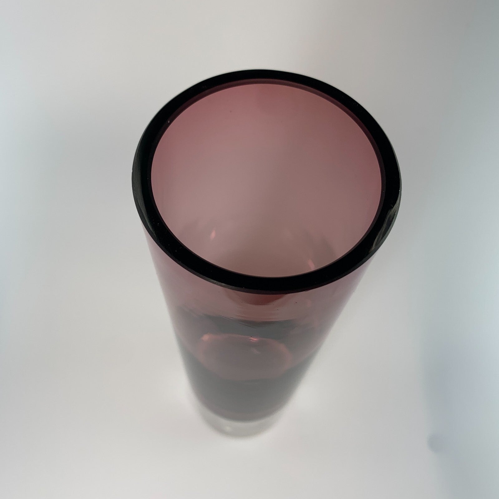 1-2 Bo Borgström for Åseda Amethyst Glass Vase Mid Century Swedish Bubble Vase