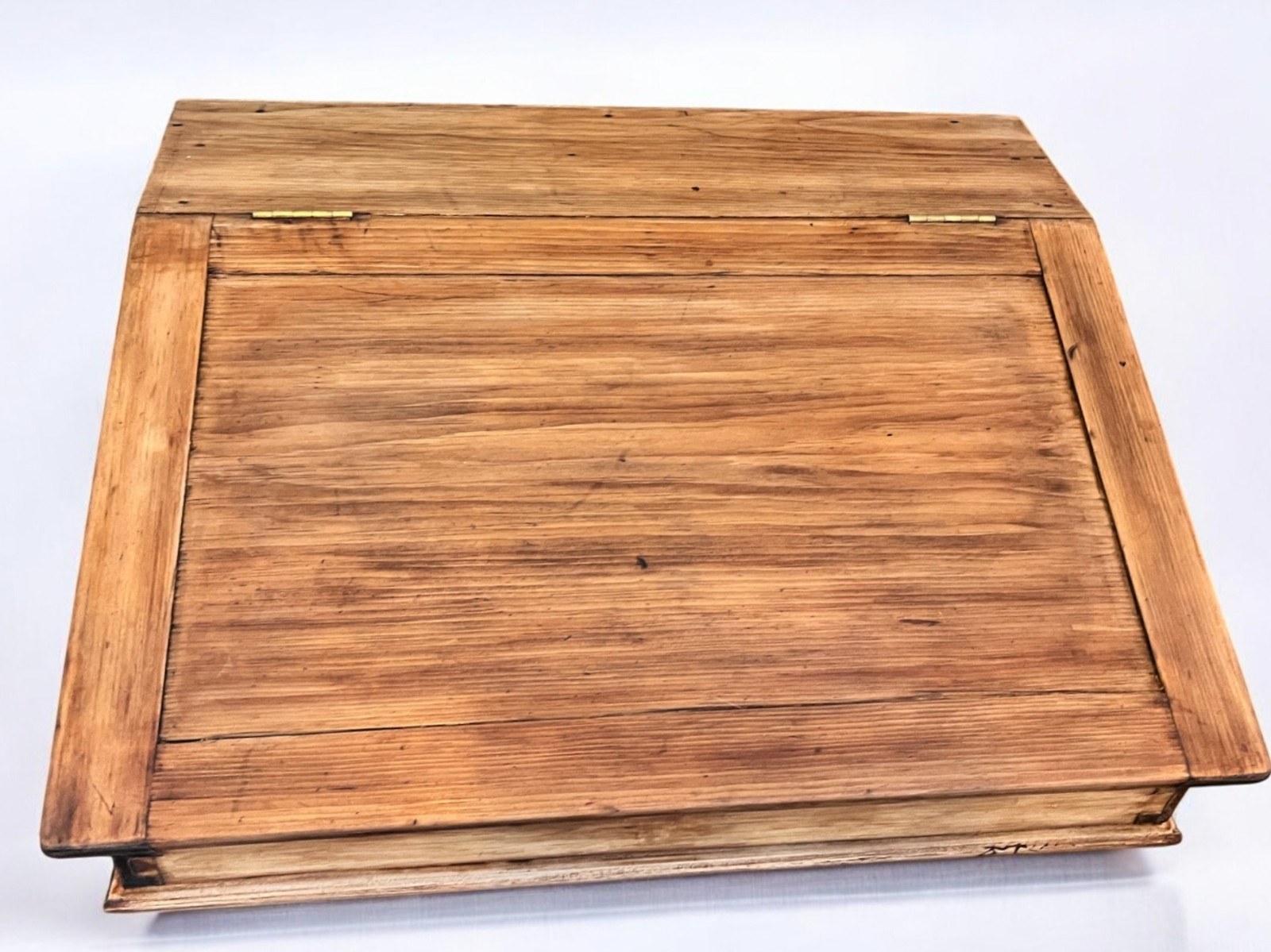 Antique Victorian Wooden Writing Slope Desk with Compartments 67×51×26cm