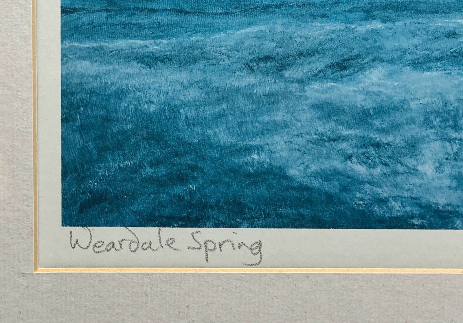 George Oldham “Weardale Spring” Signed Landscape Print 1991 — Framed North East