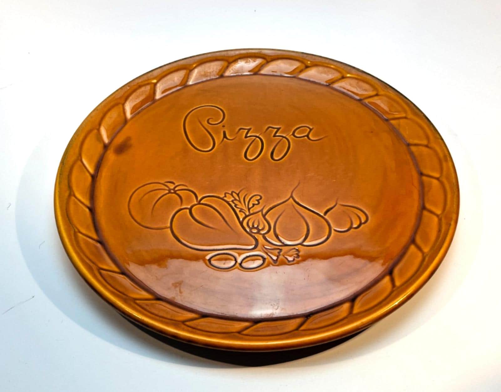 Vintage Steinbach 31cm Pizza Plate Mid Century Modern Made in Portugal