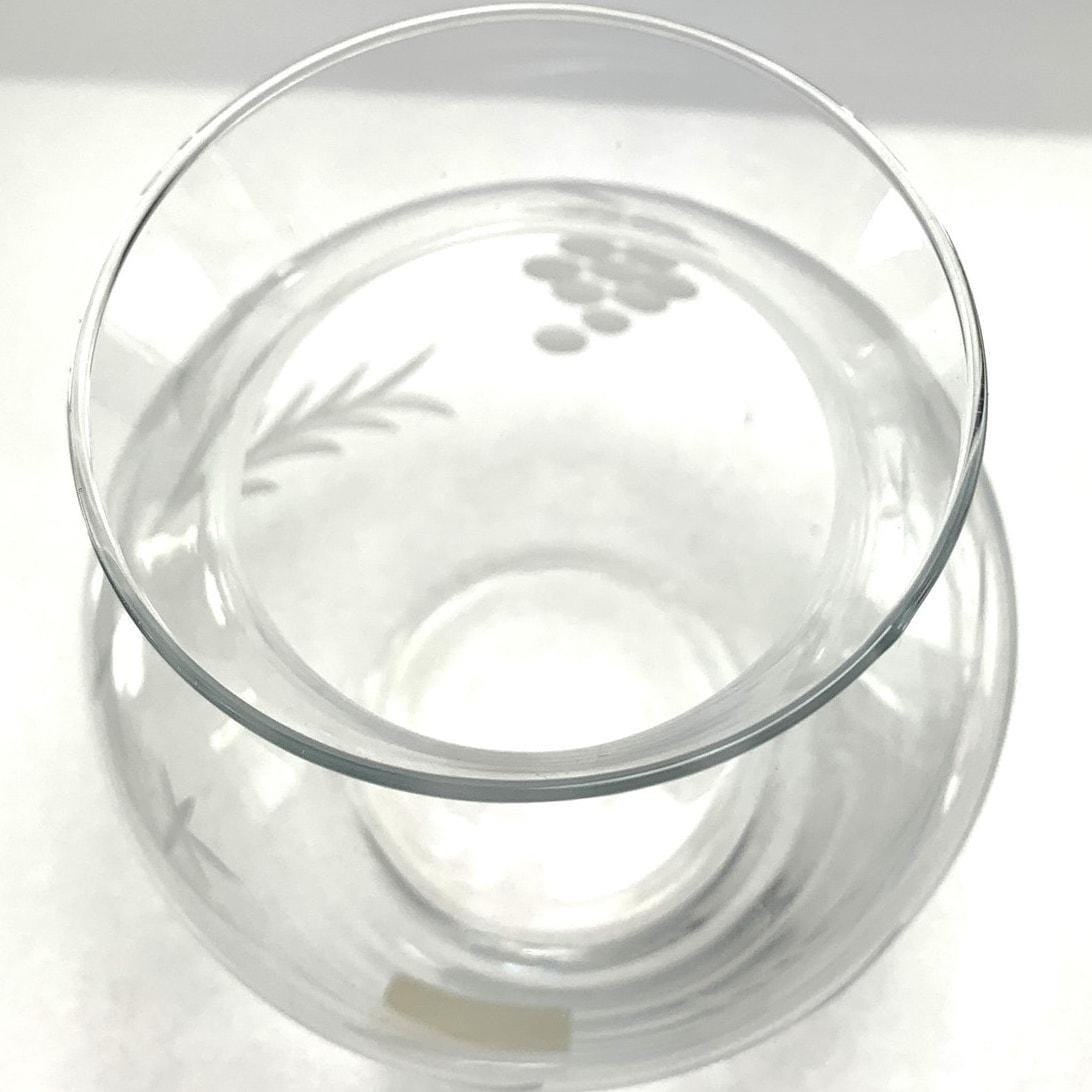 Duiske Etched Glass Vase: Irish Floral Vase in Original Box