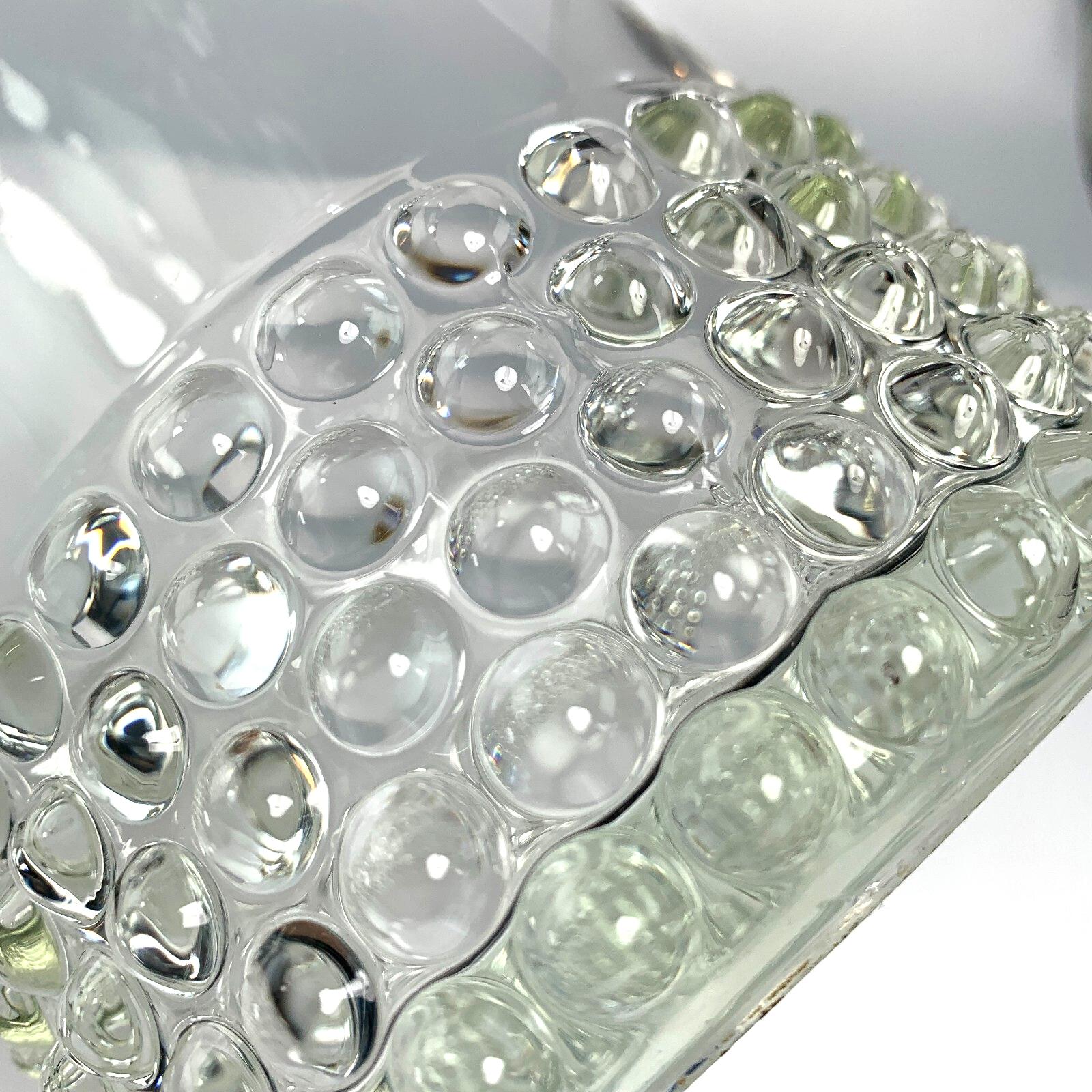 Saara hopea 1952 hobnail glass vase for nuutajärvi – scandinavian design