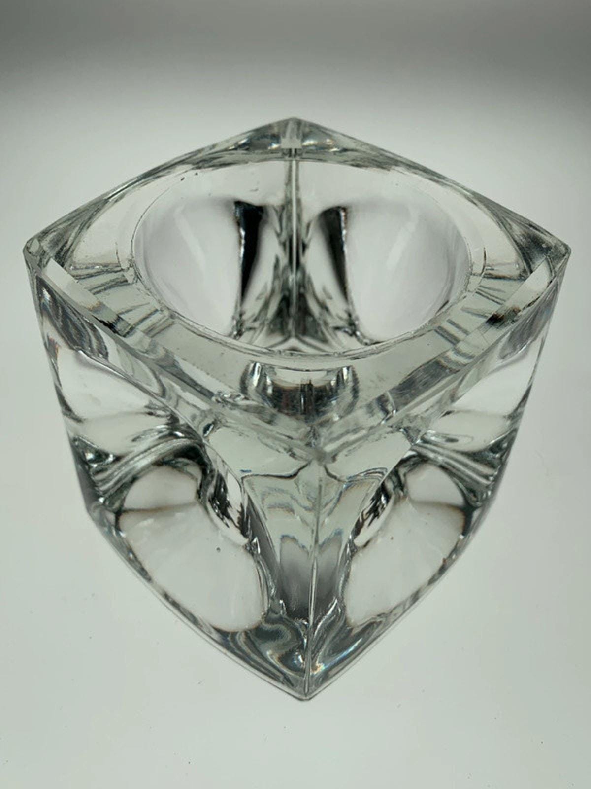 1962 Ice Cube Candleholder by Rudolf Jurniki for Sklo Union, Czech