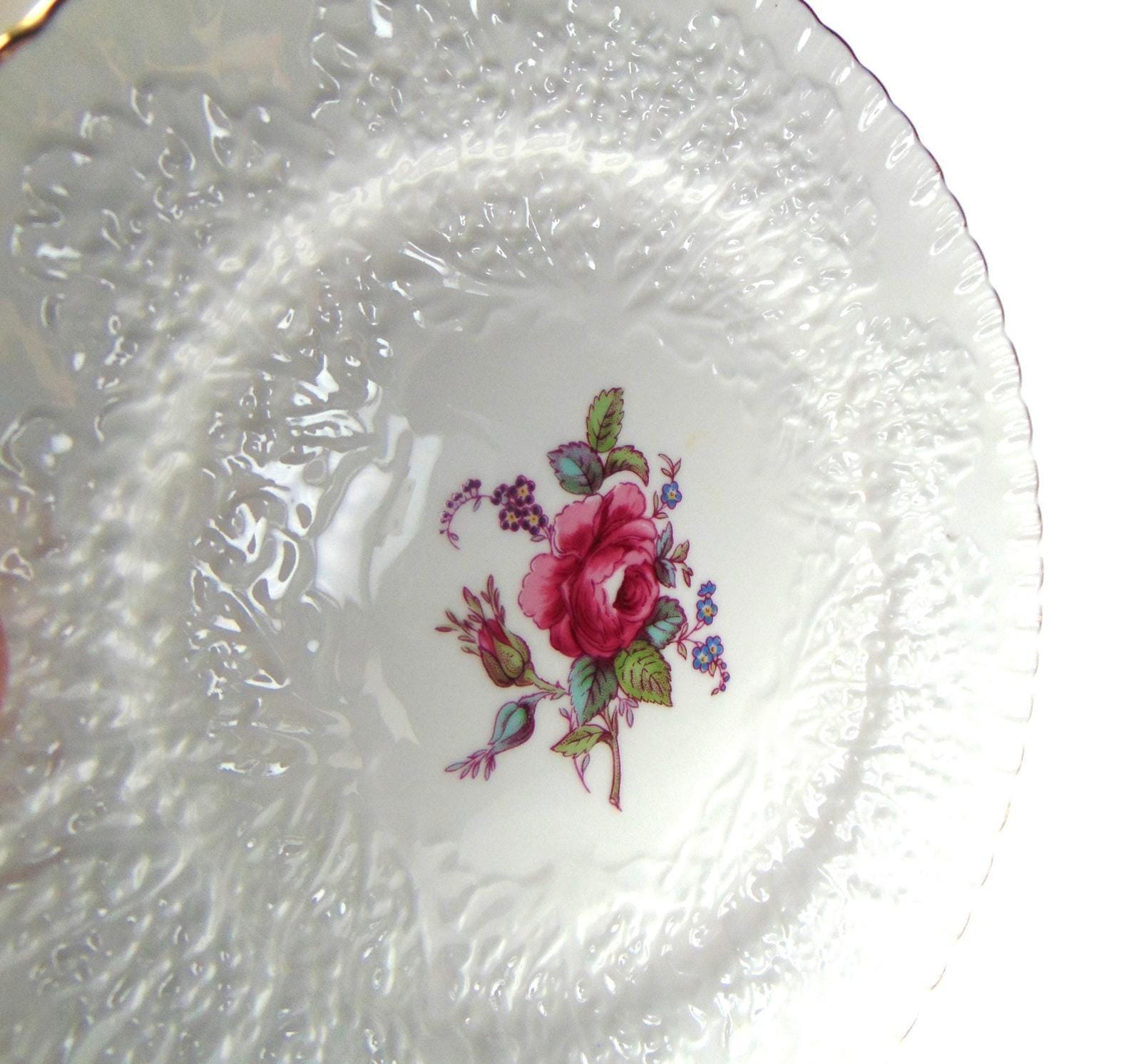 Spode Bridal Rose Plate – Fine Bone China 20cm Replacement Dinnerware