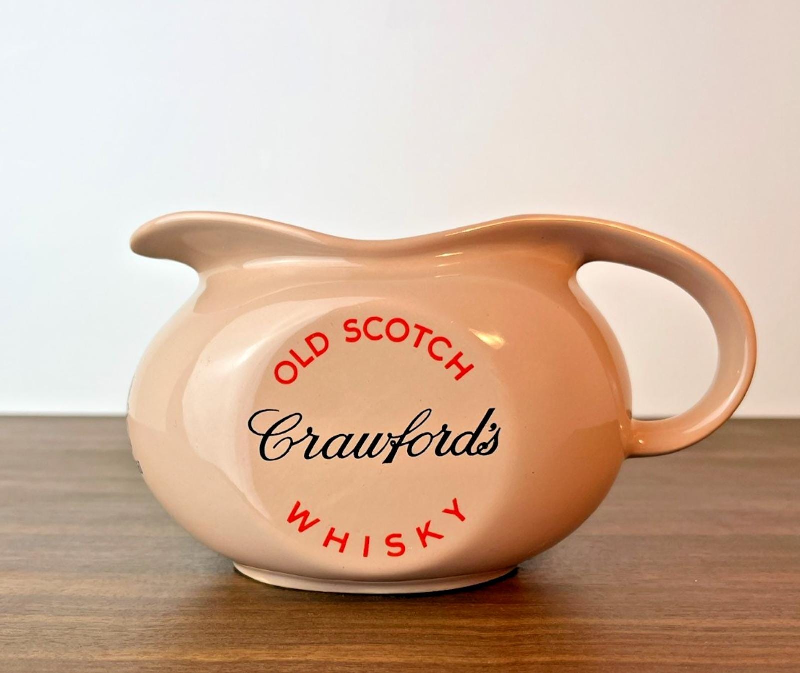 Vintage Crawford’s Old Scotch Whisky Advertisement Jug By Wade VGC Whisky Gift