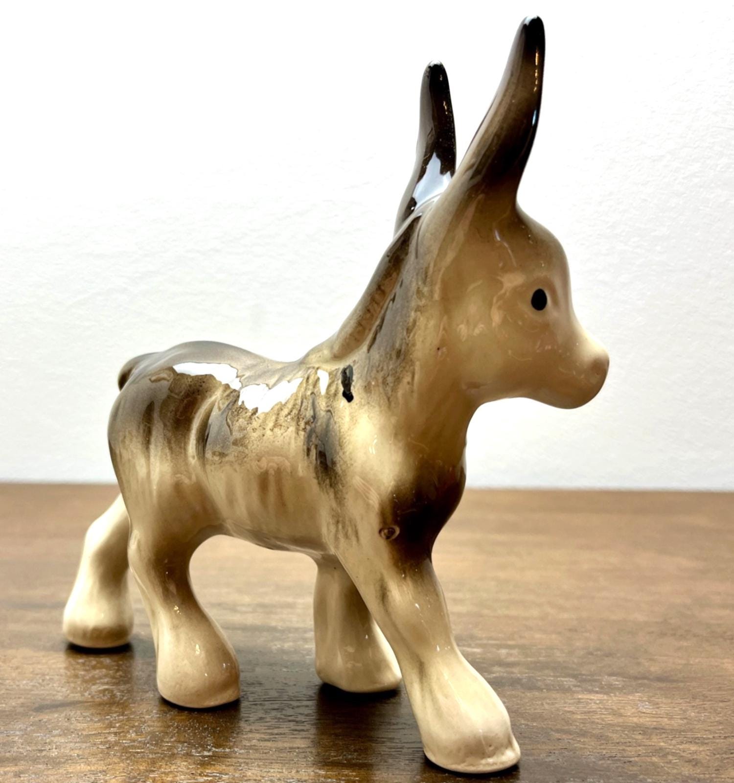 Vintage Coopercraft Donkey Figurine (1950s–60s) 14cm High, Donkey Ornament