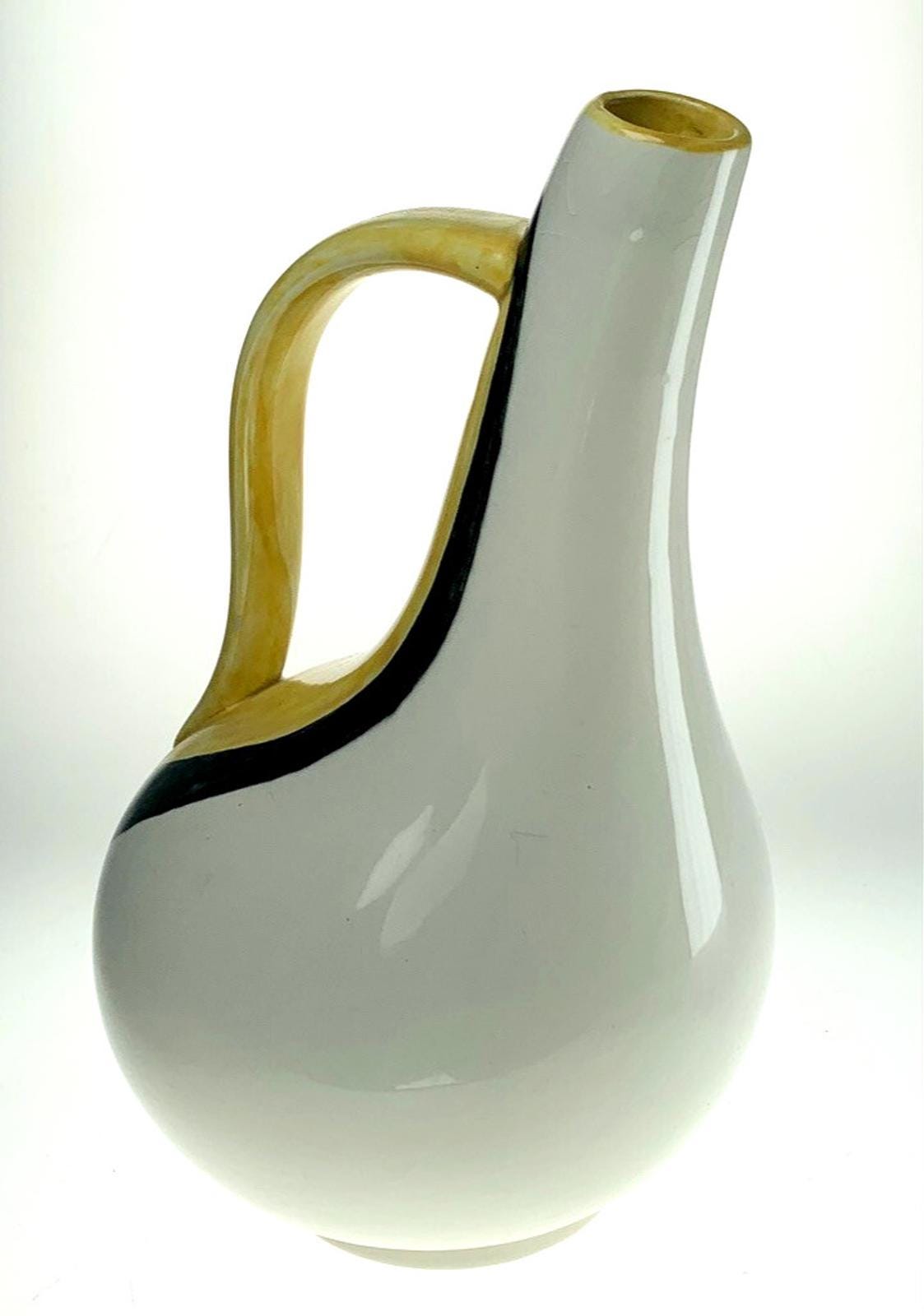 Rare 1956 Signa Pottery Jug: Massimo Signed Mid-Century Pitcher