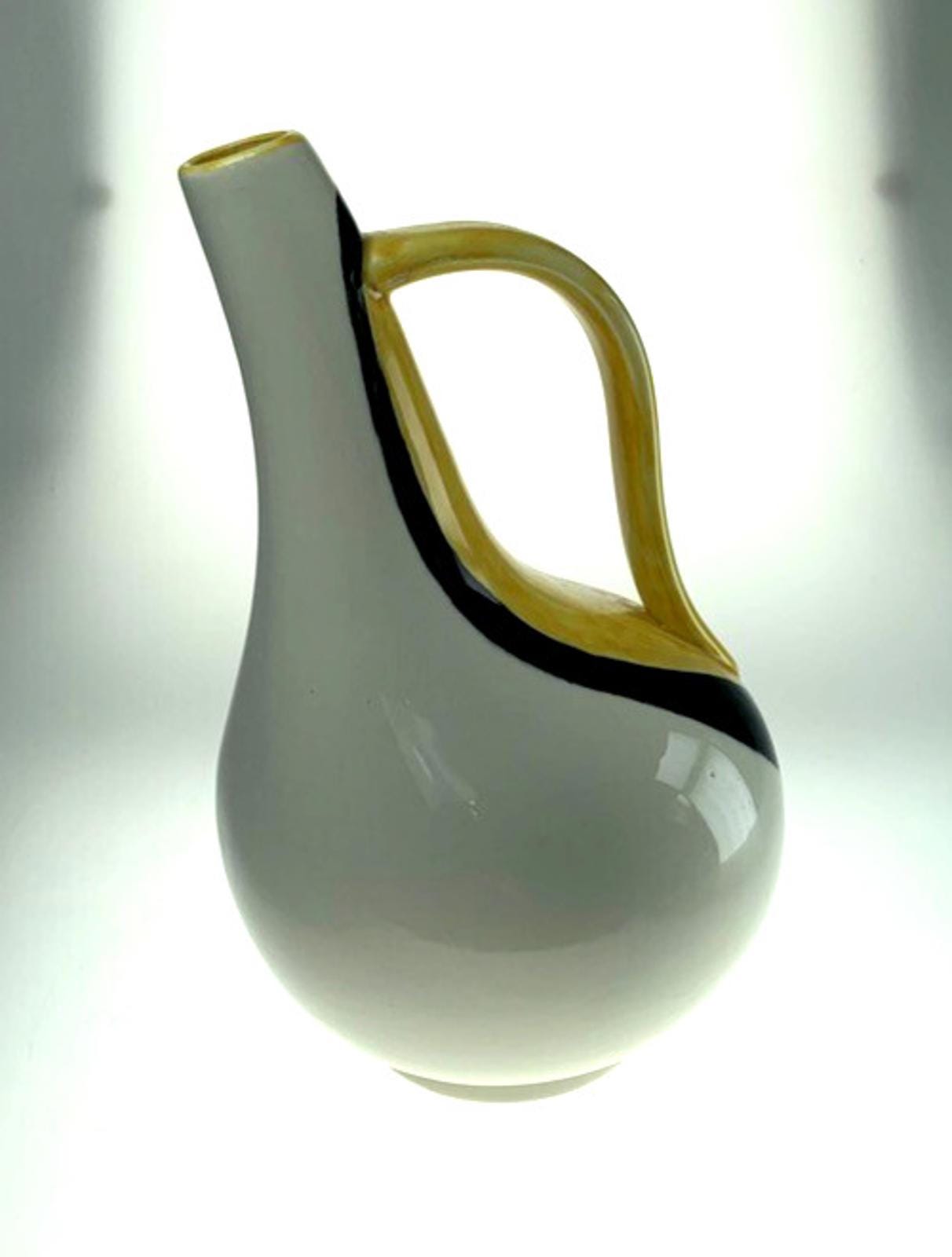 Rare 1956 Signa Pottery Jug: Massimo Signed Mid-Century Pitcher