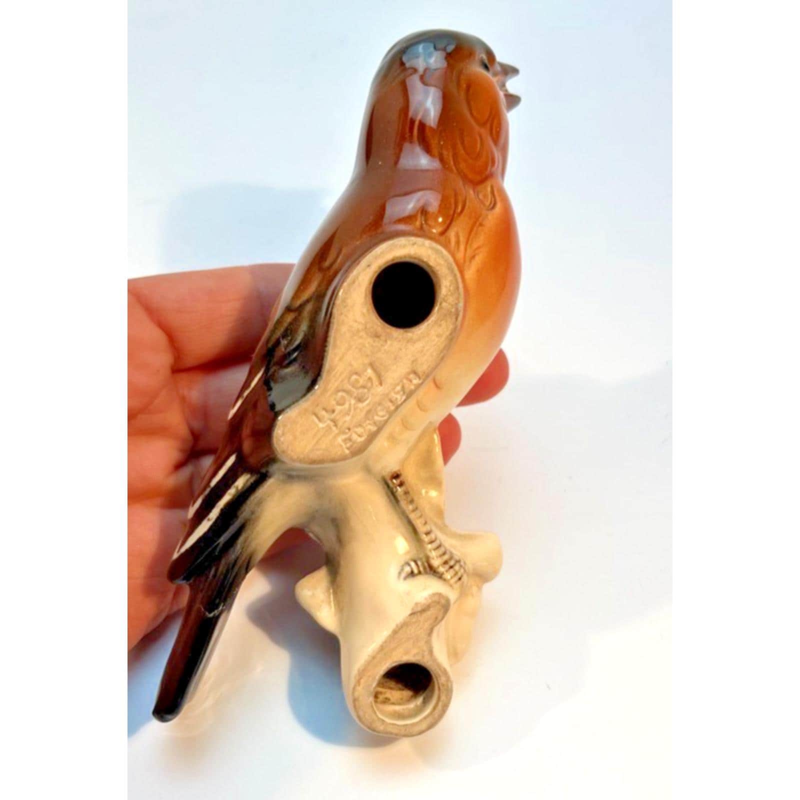 3 Hertwig Katzhütte bird wall plaques – 1930s german porcelain