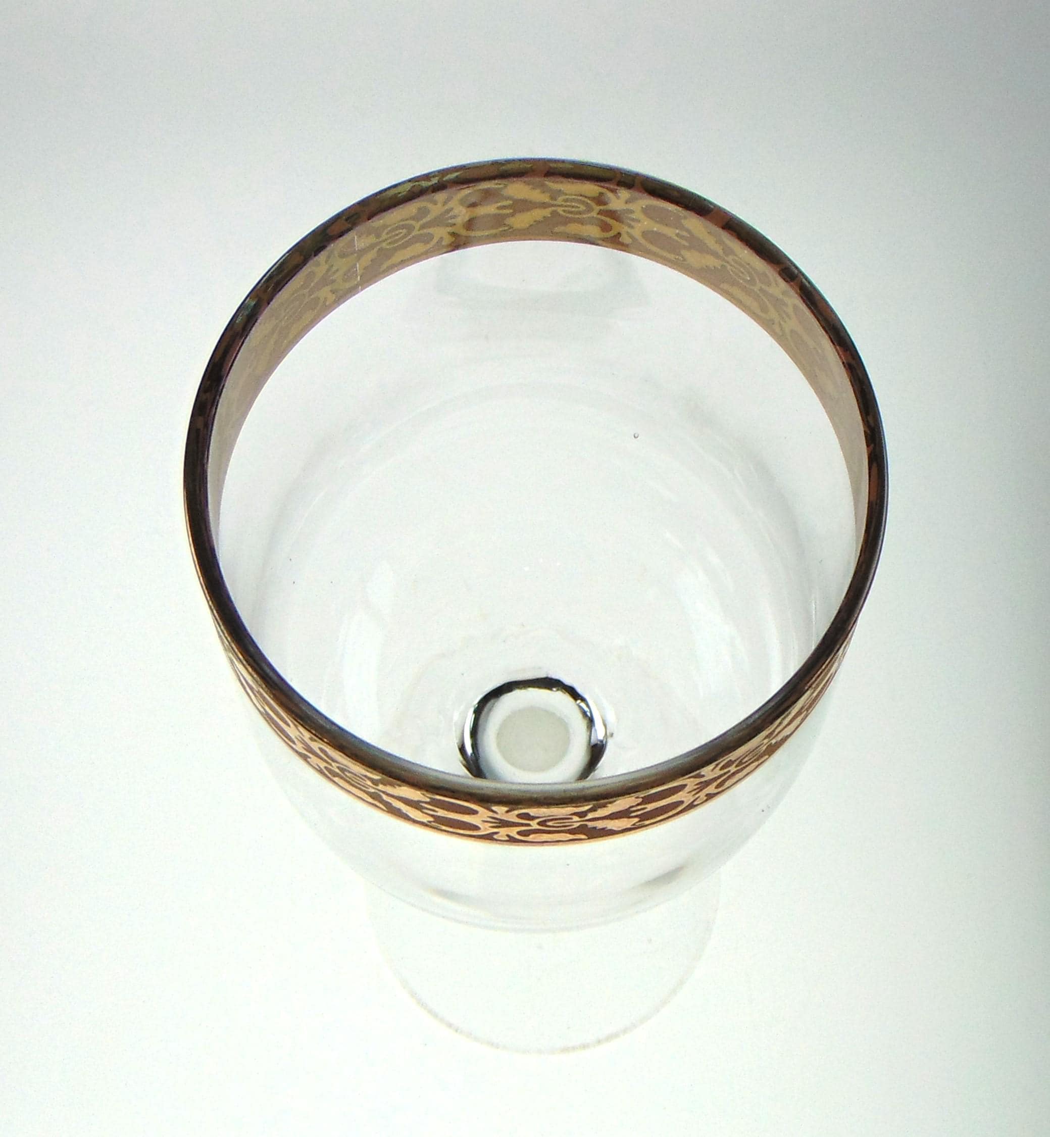 Set of 6 Mid Century Wine Glasses. 19.5cm Tall Vintage Glasses