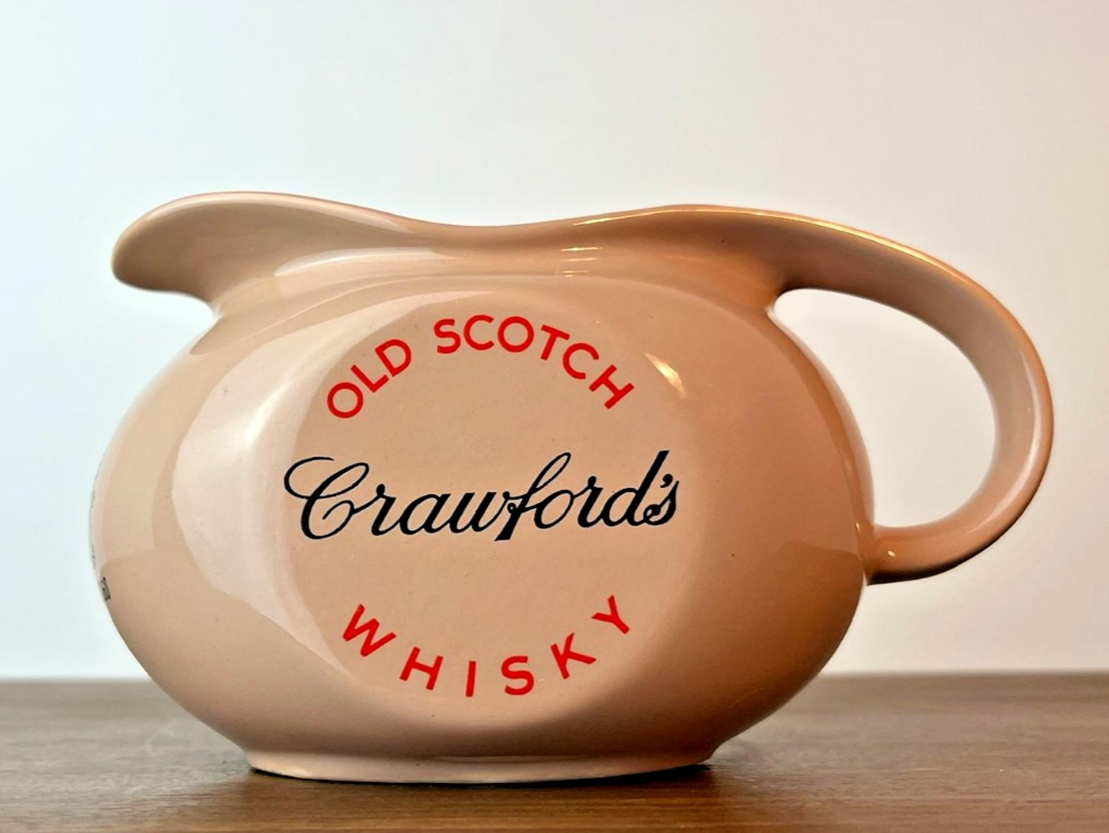 Vintage Crawford’s Old Scotch Whisky Advertisement Jug By Wade VGC Whisky Gift