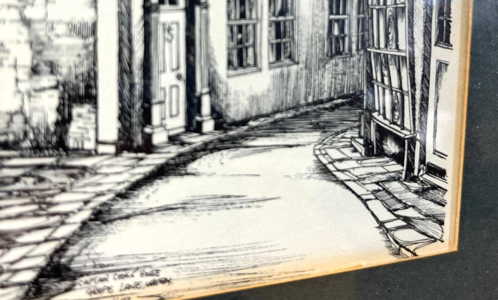 1973 Captain Cook’s House, Grape Lane Whitby Signed John/J Freeman Signed Print