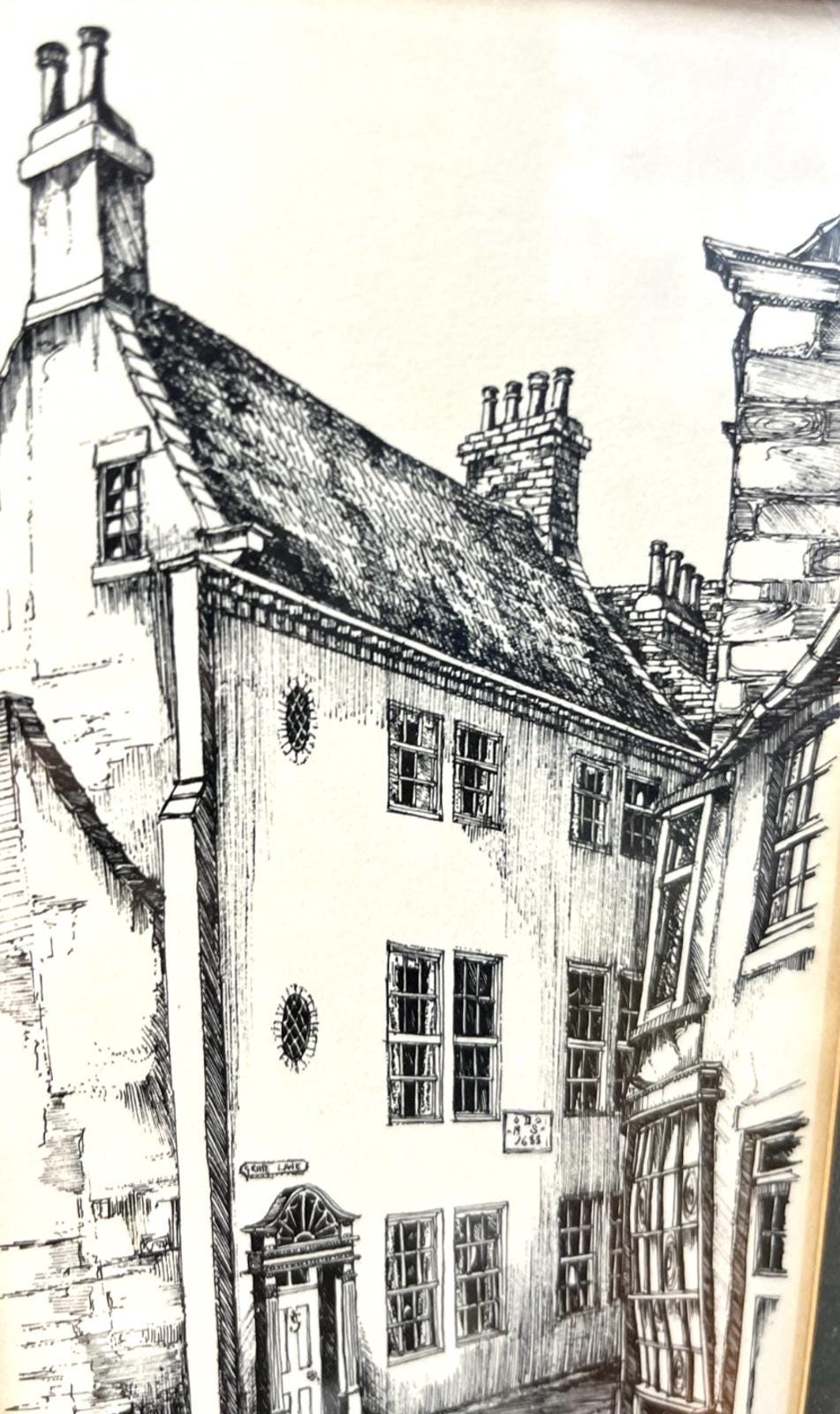 1973 Captain Cook’s House, Grape Lane Whitby Signed John/J Freeman Signed Print