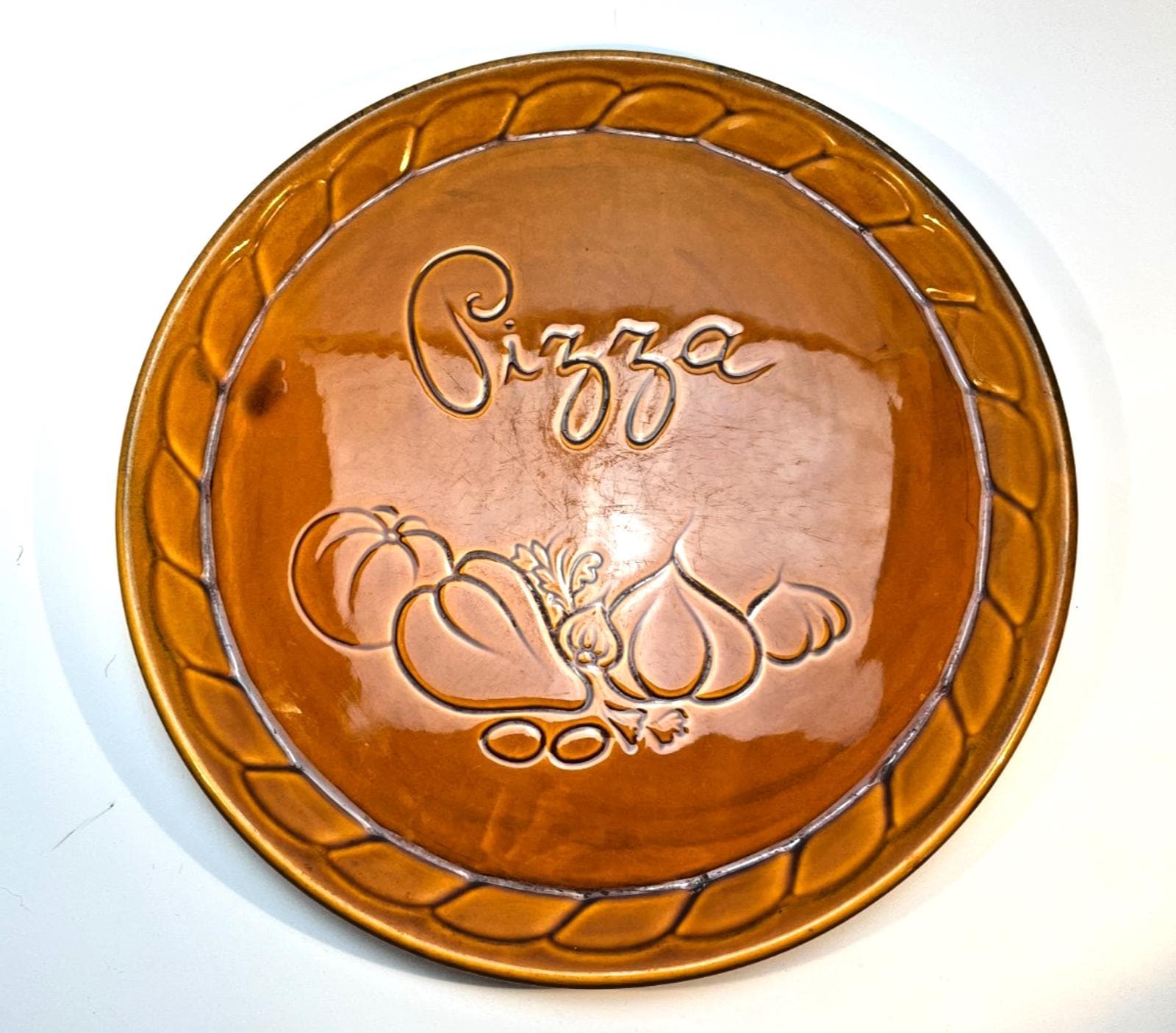 Vintage Steinbach 31cm Pizza Plate Mid Century Modern Made in Portugal