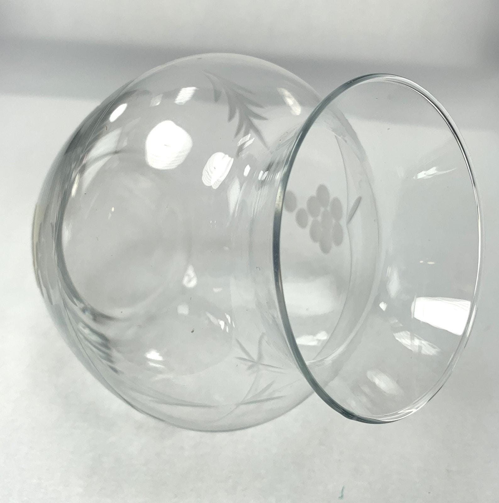 Duiske Etched Glass Vase: Irish Floral Vase in Original Box
