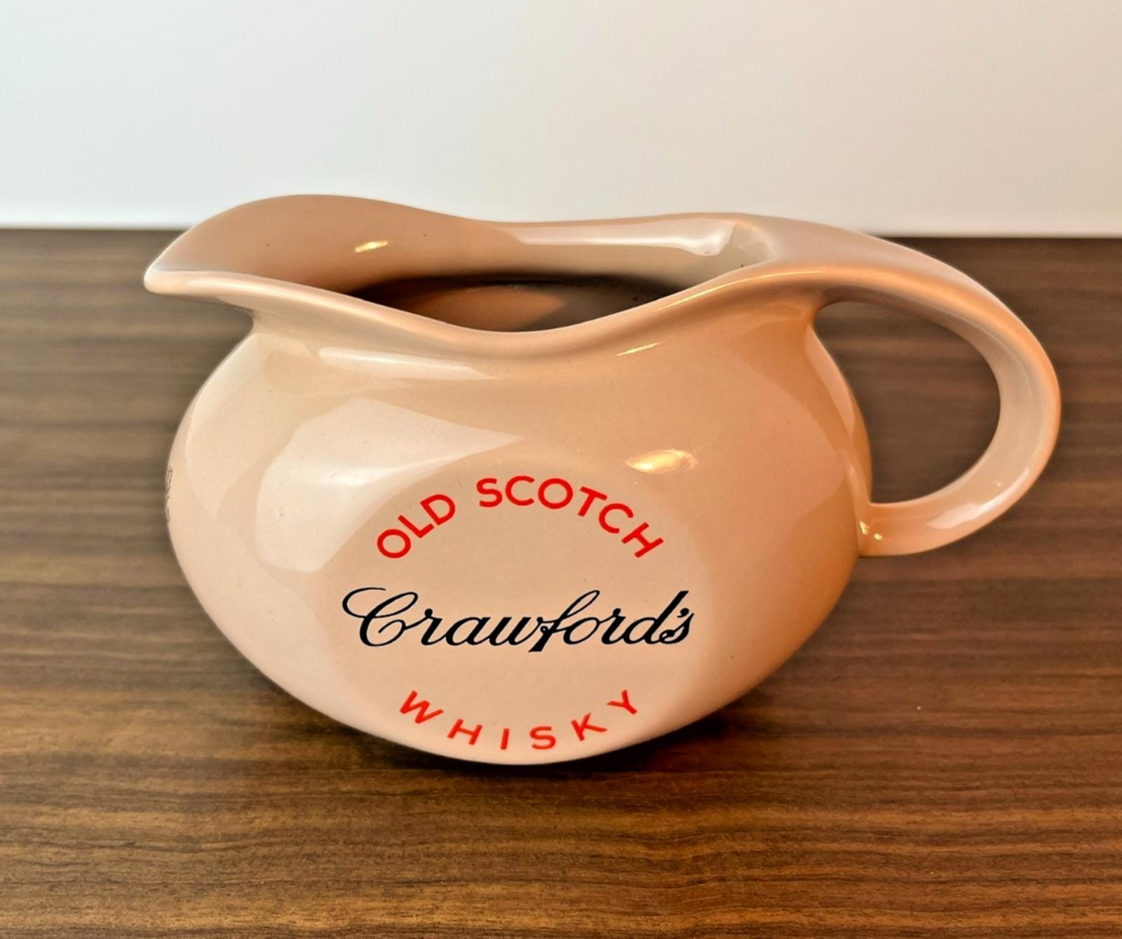 Vintage Crawford’s Old Scotch Whisky Advertisement Jug By Wade VGC Whisky Gift
