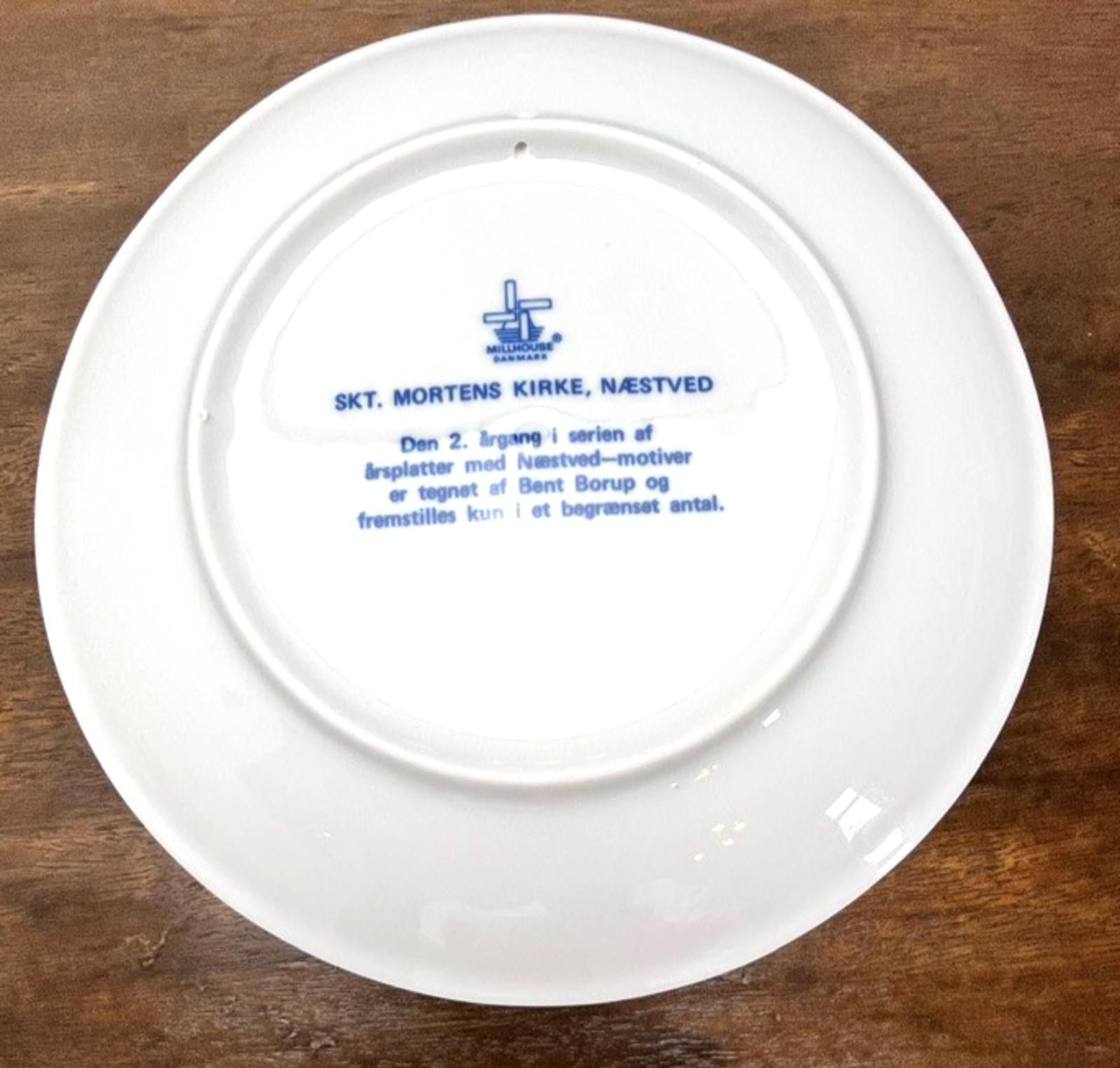 Millhouse Danmark Commemorative Plate 1978 Næstved Skt. Mortens Kirke Bent Borup