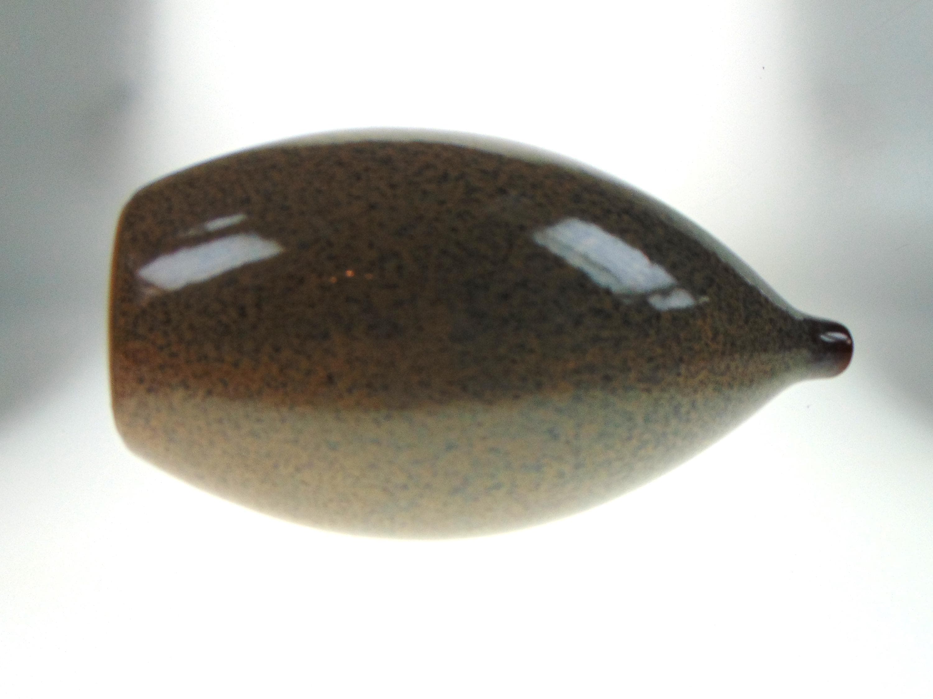1970s Studio Art Pottery Bud Vase: Speckled Retro Decor