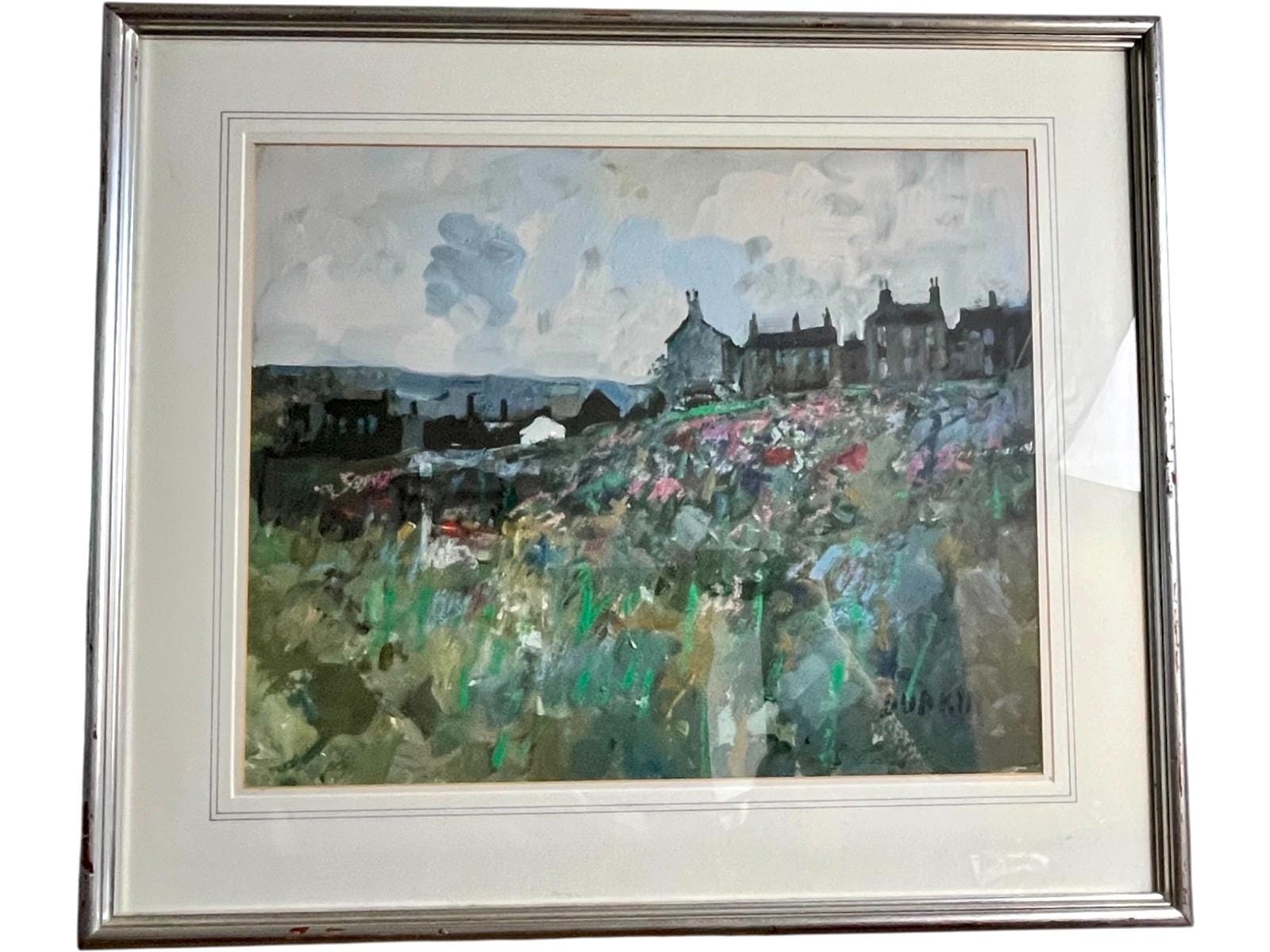 Original Thomas Durkin oil painting, landscape scene framed 78x63cm( 1928-1990) Tom Durkin