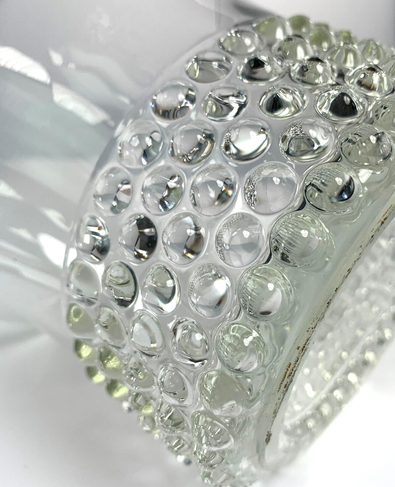 Saara hopea 1952 hobnail glass vase for nuutajärvi – scandinavian design
