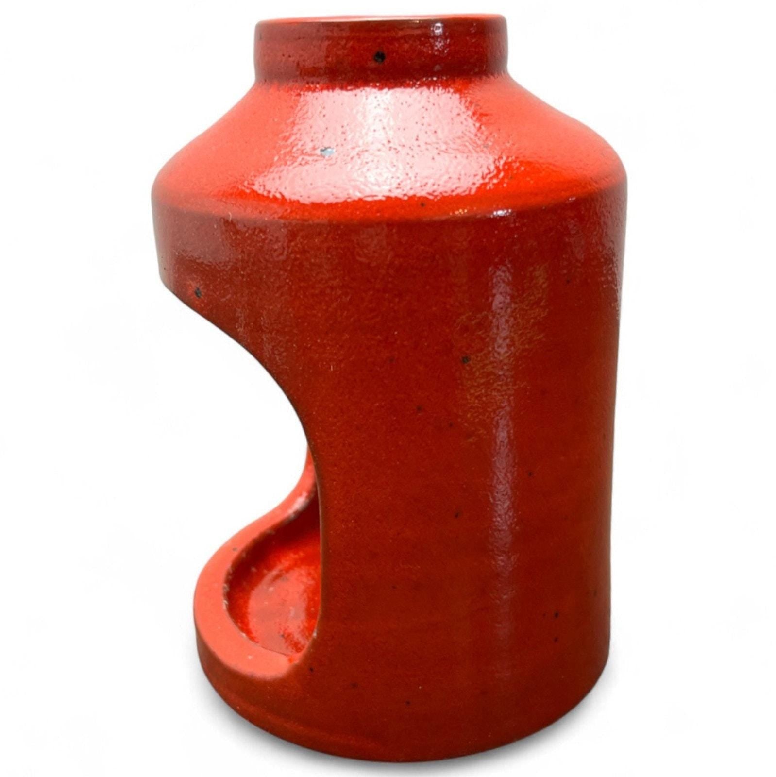 Mid Century Abbednaes Pottery Lantern Tea Light Candle Holder