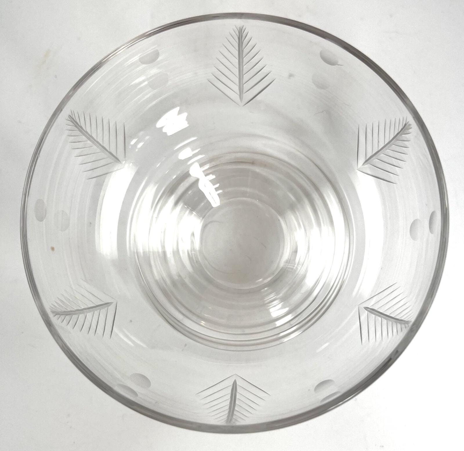 Vintage Stuart Crystal Dessert Bowls: Woodchester Etched Glass, Set of 3