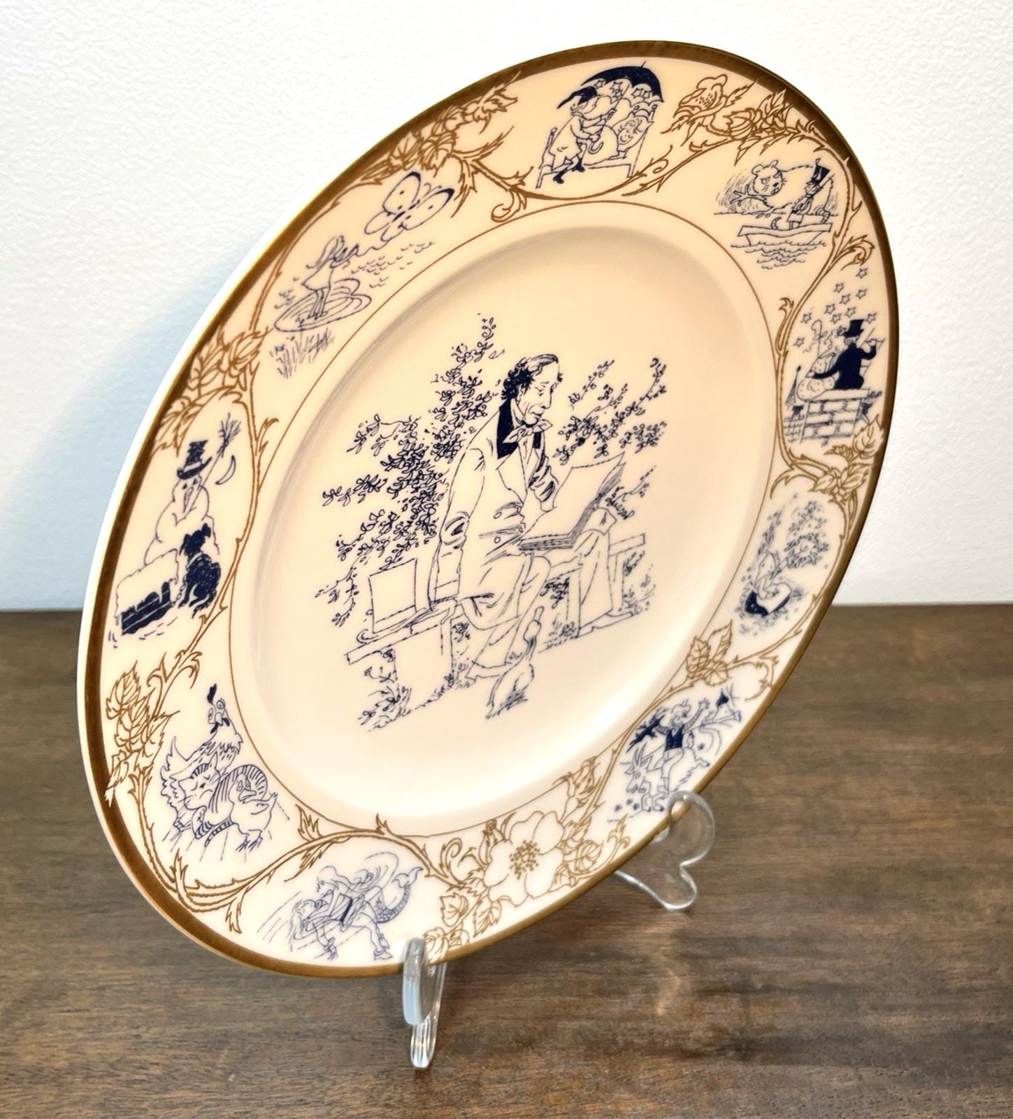 Bing & Grøndahl Hans Christian Andersen Commemorative Plate 1805-1875 Made 1975