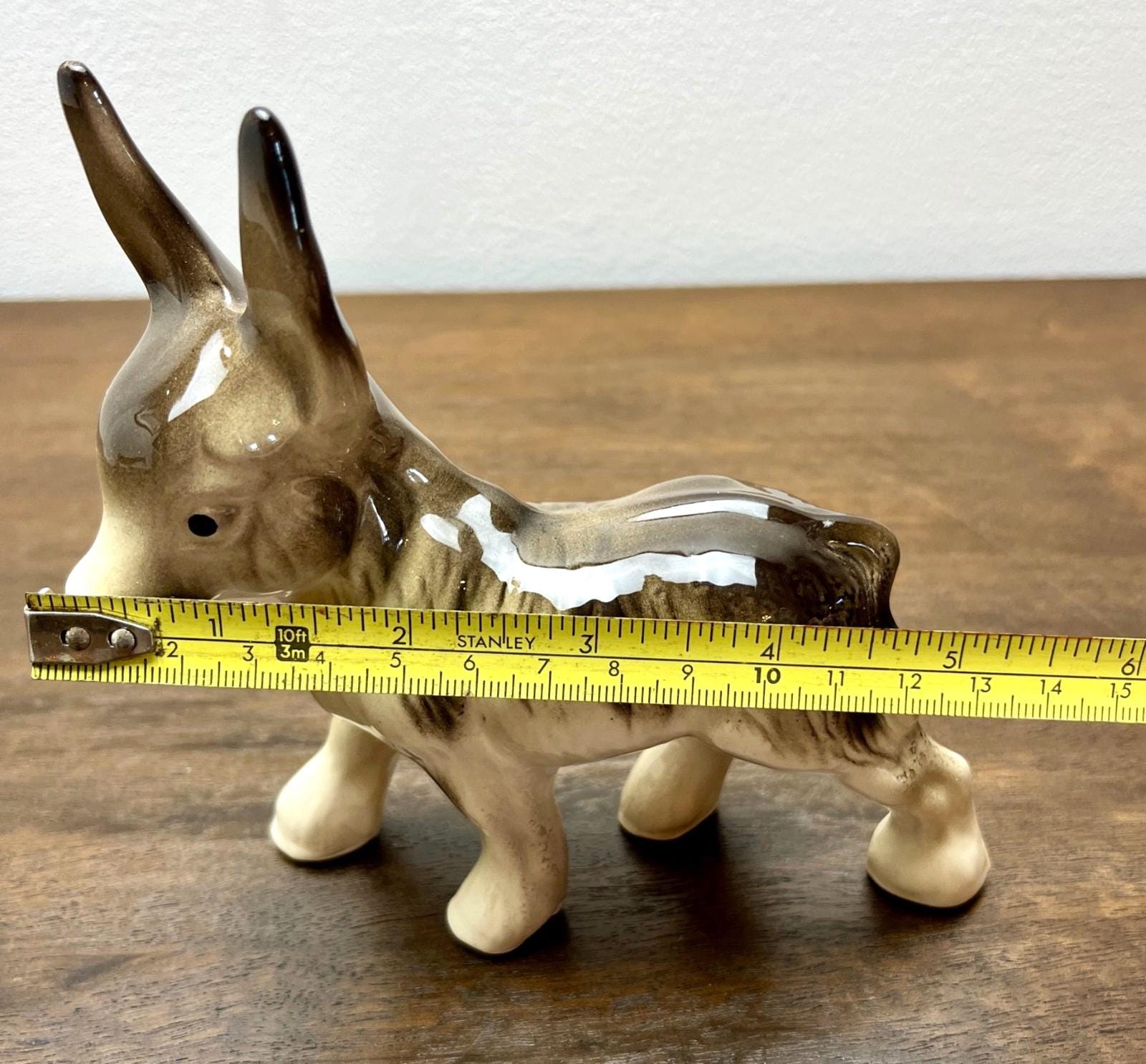 Vintage Coopercraft Donkey Figurine (1950s–60s) 14cm High, Donkey Ornament
