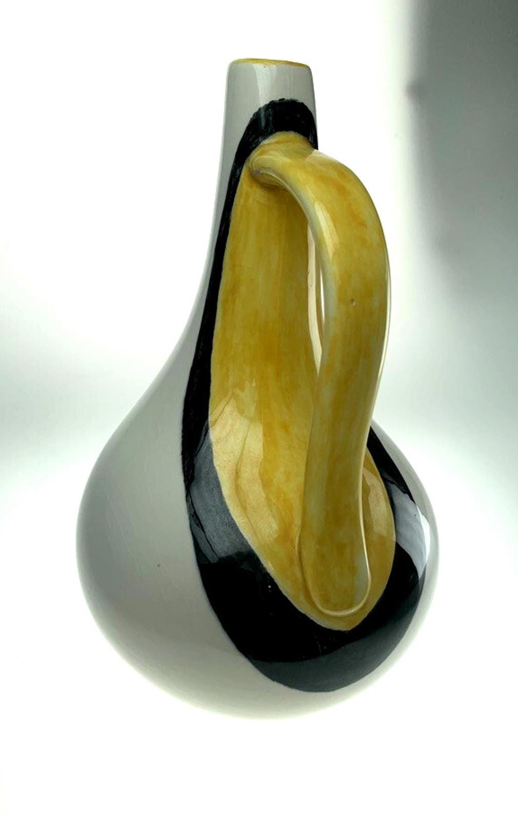 Rare 1956 Signa Pottery Jug: Massimo Signed Mid-Century Pitcher