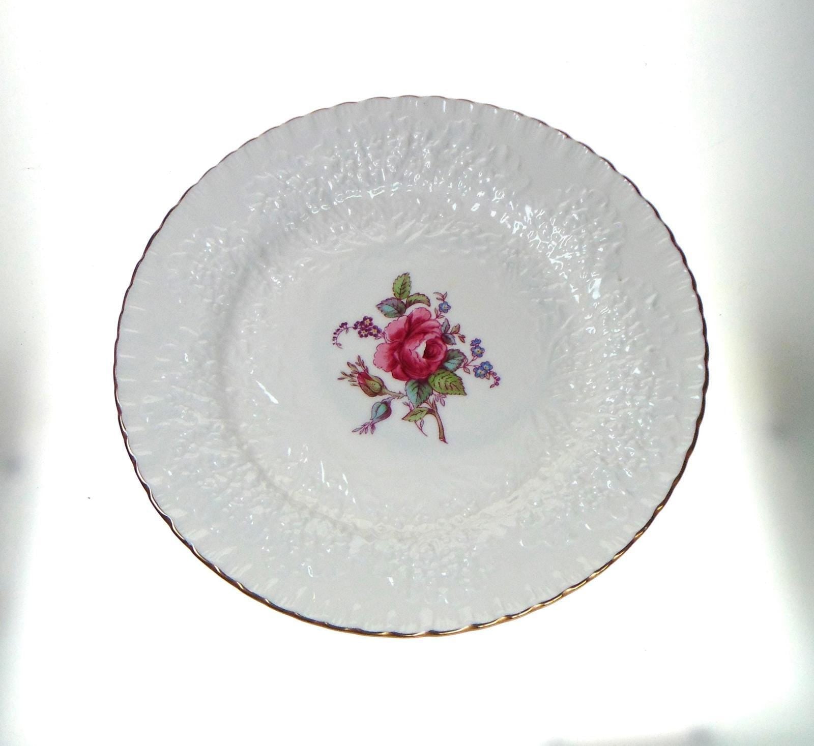 Spode Bridal Rose Plate – Fine Bone China 20cm Replacement Dinnerware