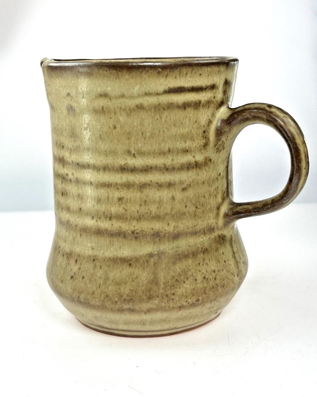 Mid Century Pottery Jug. Vintage Milk Ju or Water Jug. 1970s Pottery Kitchenware 10cm High x 11cm Wide