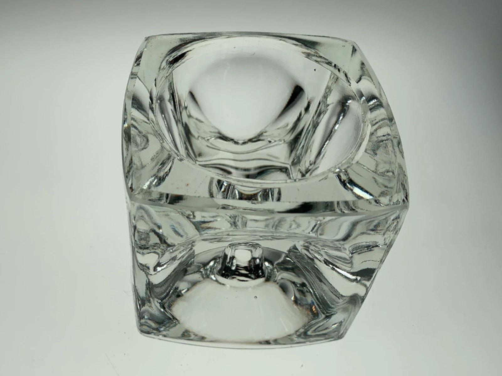 1962 Ice Cube Candleholder by Rudolf Jurniki for Sklo Union, Czech