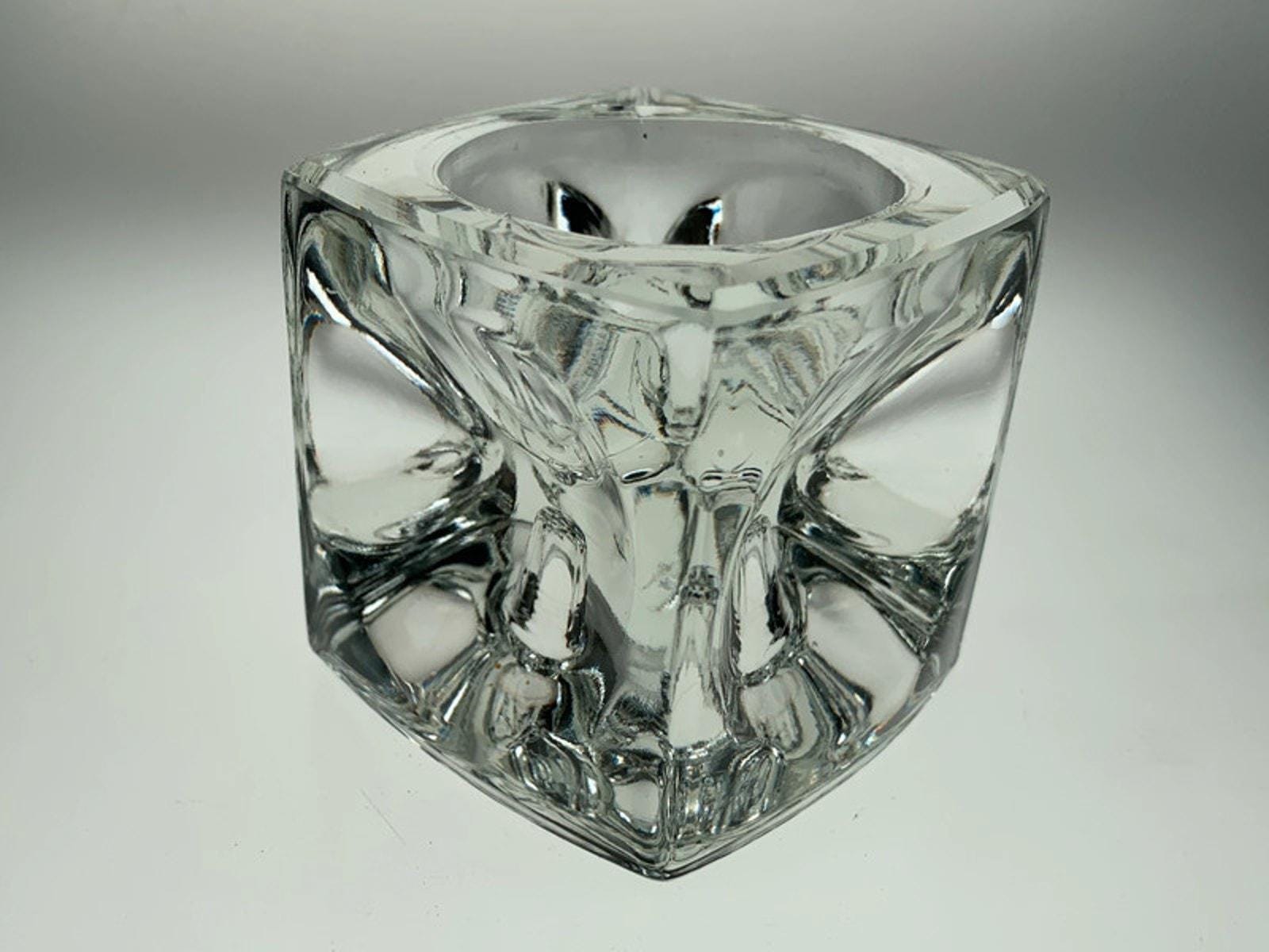 1962 Ice Cube Candleholder by Rudolf Jurniki for Sklo Union, Czech
