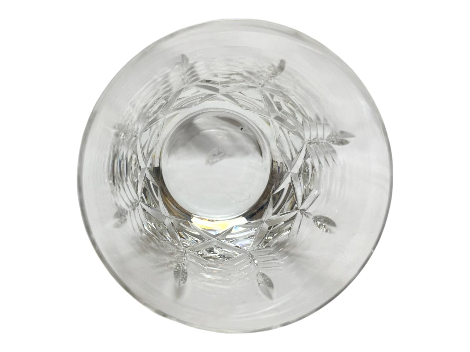 Set of 4 Webb cCorbett Georgian cut crystal tumblers vintage British glass. 4 crystal whisky glasses