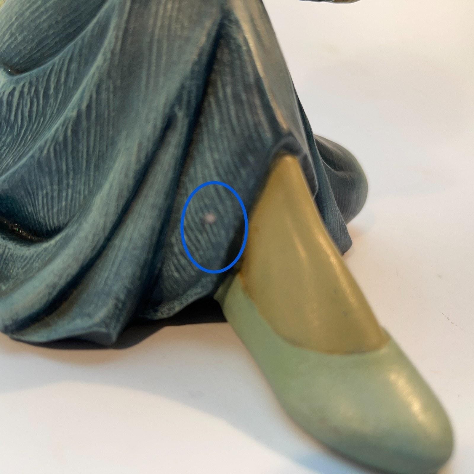 Vintage Enesco Figurine: Thinking of Him, Signed R.S. - 1998 Piazza Collection