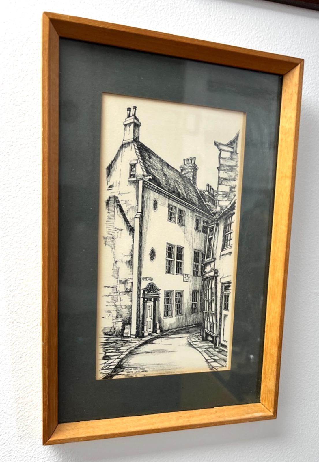 1973 Captain Cook’s House, Grape Lane Whitby Signed John/J Freeman Signed Print