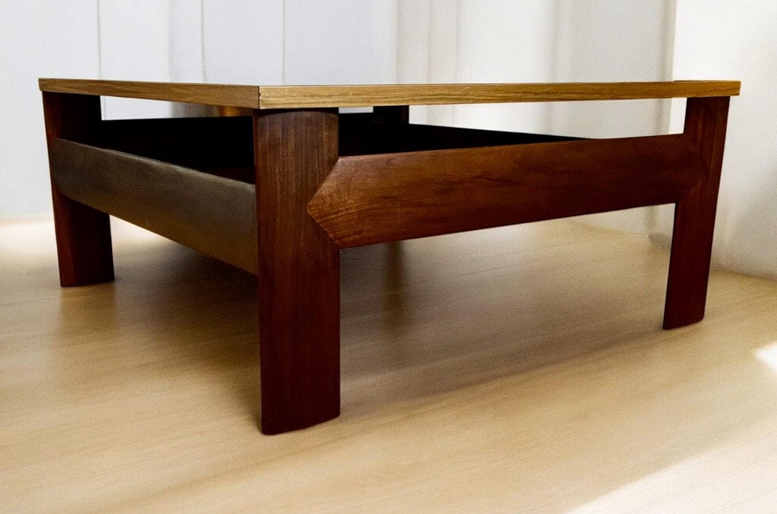 Vintage Mid Century Square Coffee Table 79×79×37 cm – Scandinavian/Danish Style