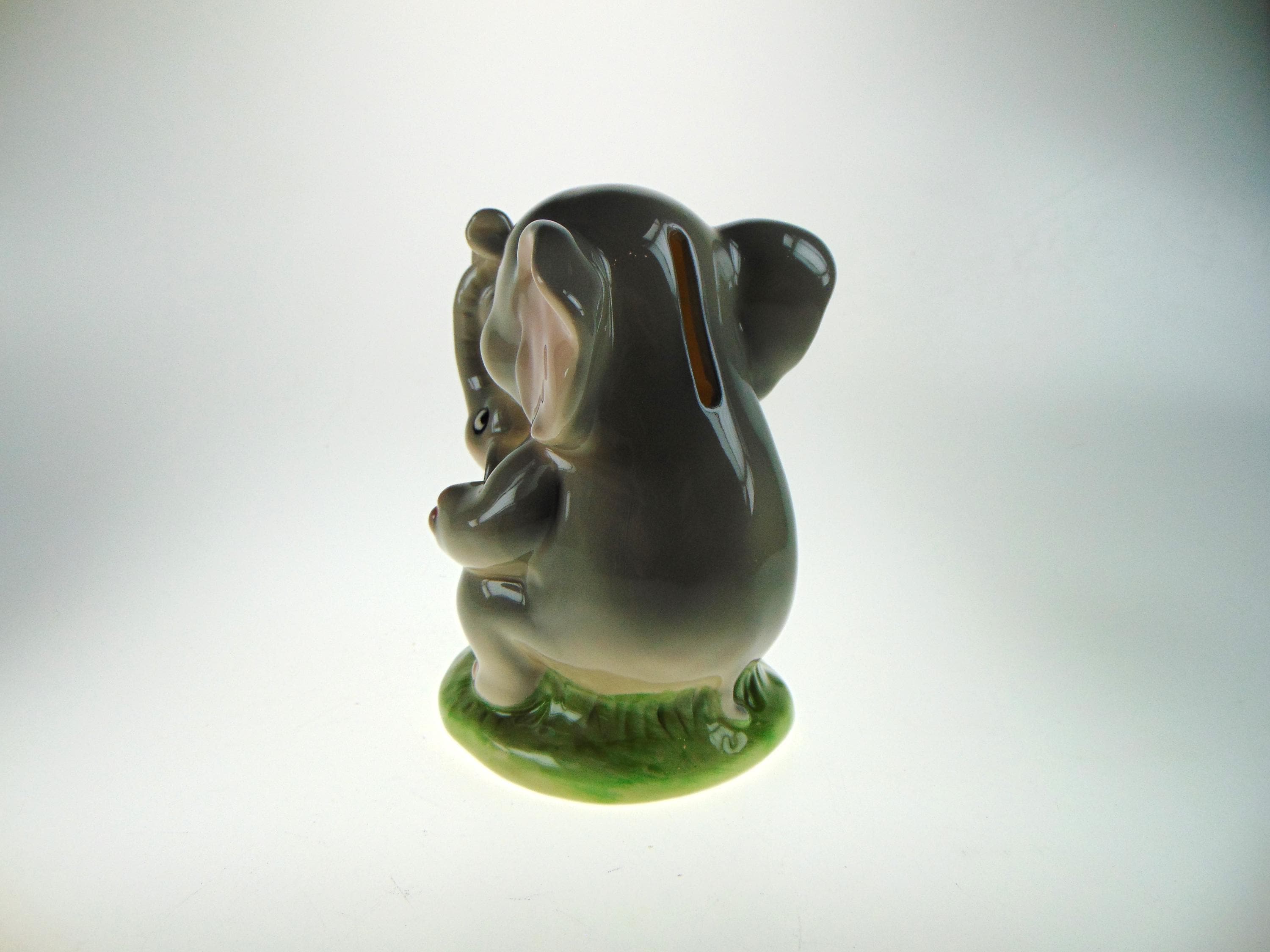 Elephant Moneybox Piggy Bank from St. Michael. 1970s Vintage Children's Moneybox