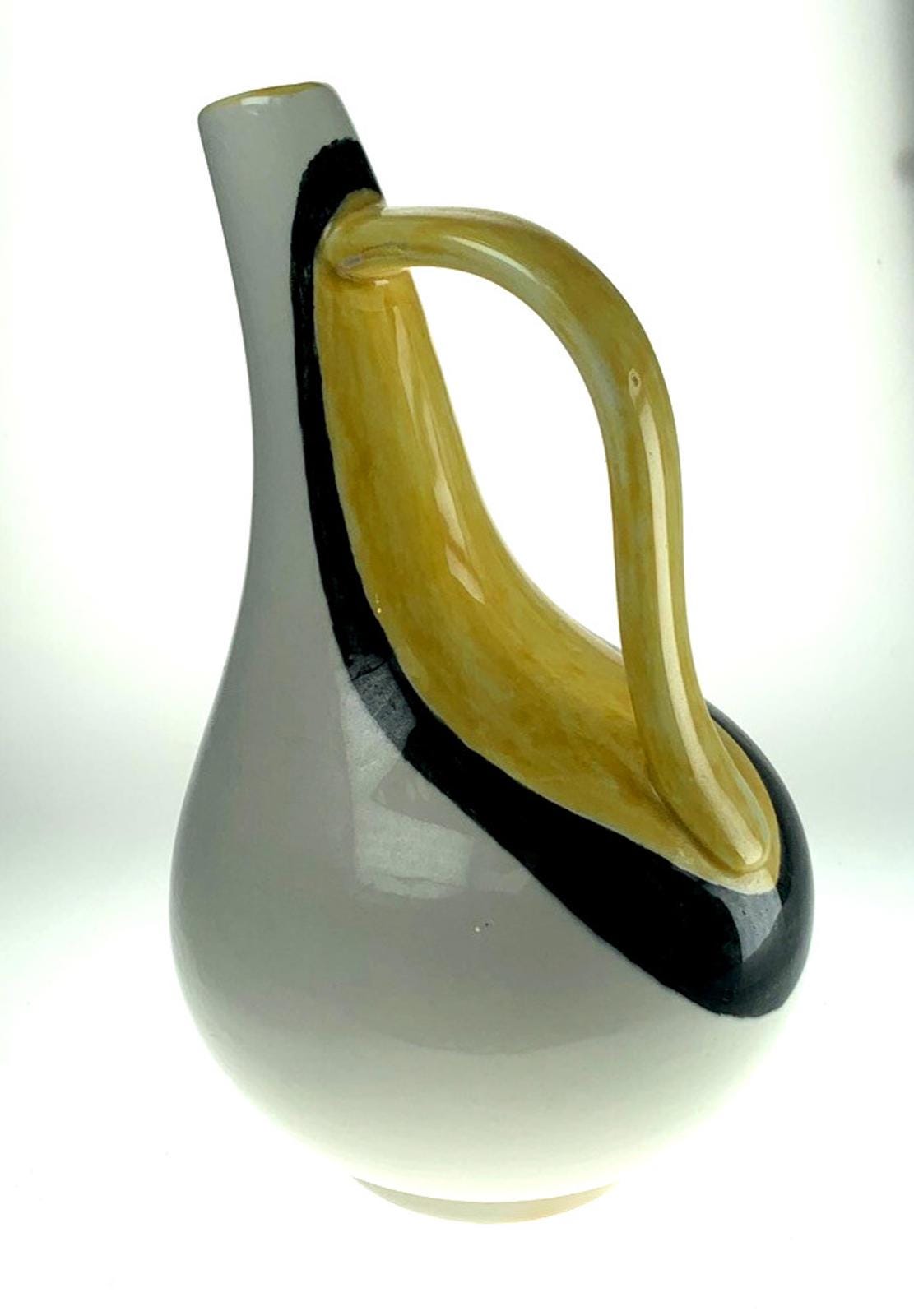 Rare 1956 Signa Pottery Jug: Massimo Signed Mid-Century Pitcher
