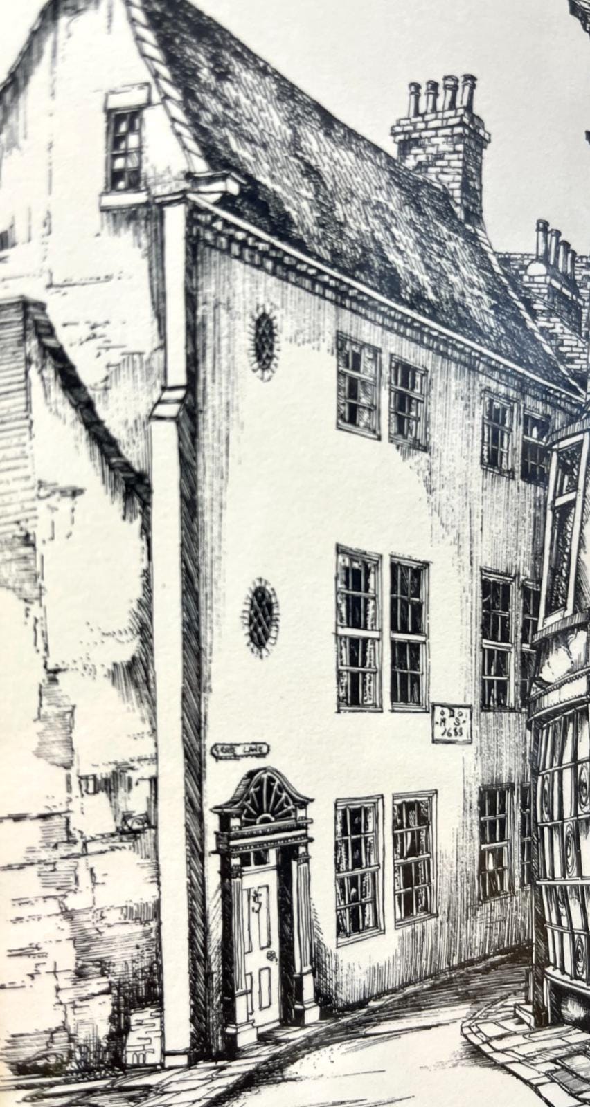 1973 Captain Cook’s House, Grape Lane Whitby Signed John/J Freeman Signed Print