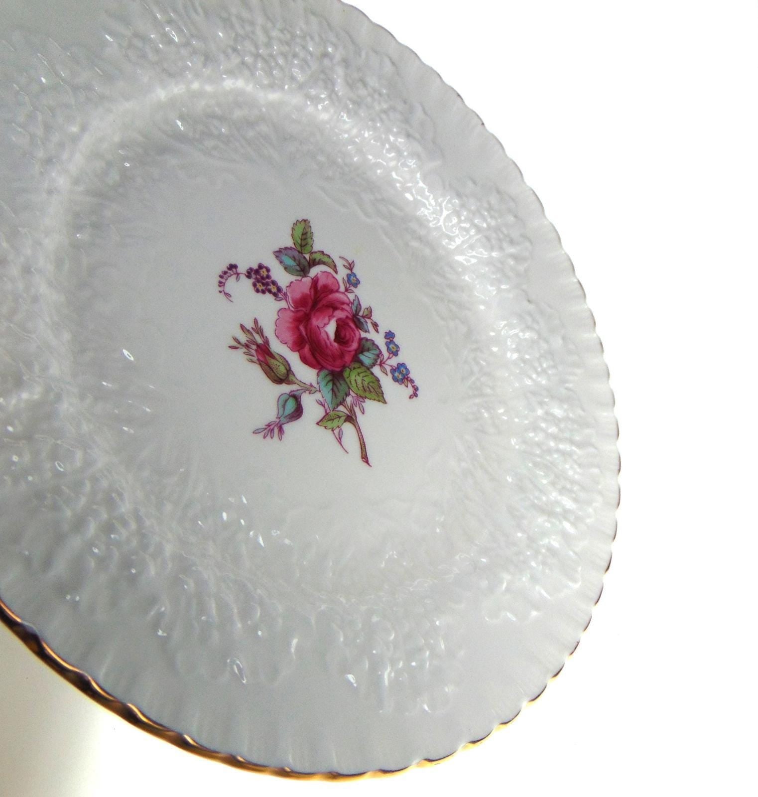 Spode Bridal Rose Plate – Fine Bone China 20cm Replacement Dinnerware